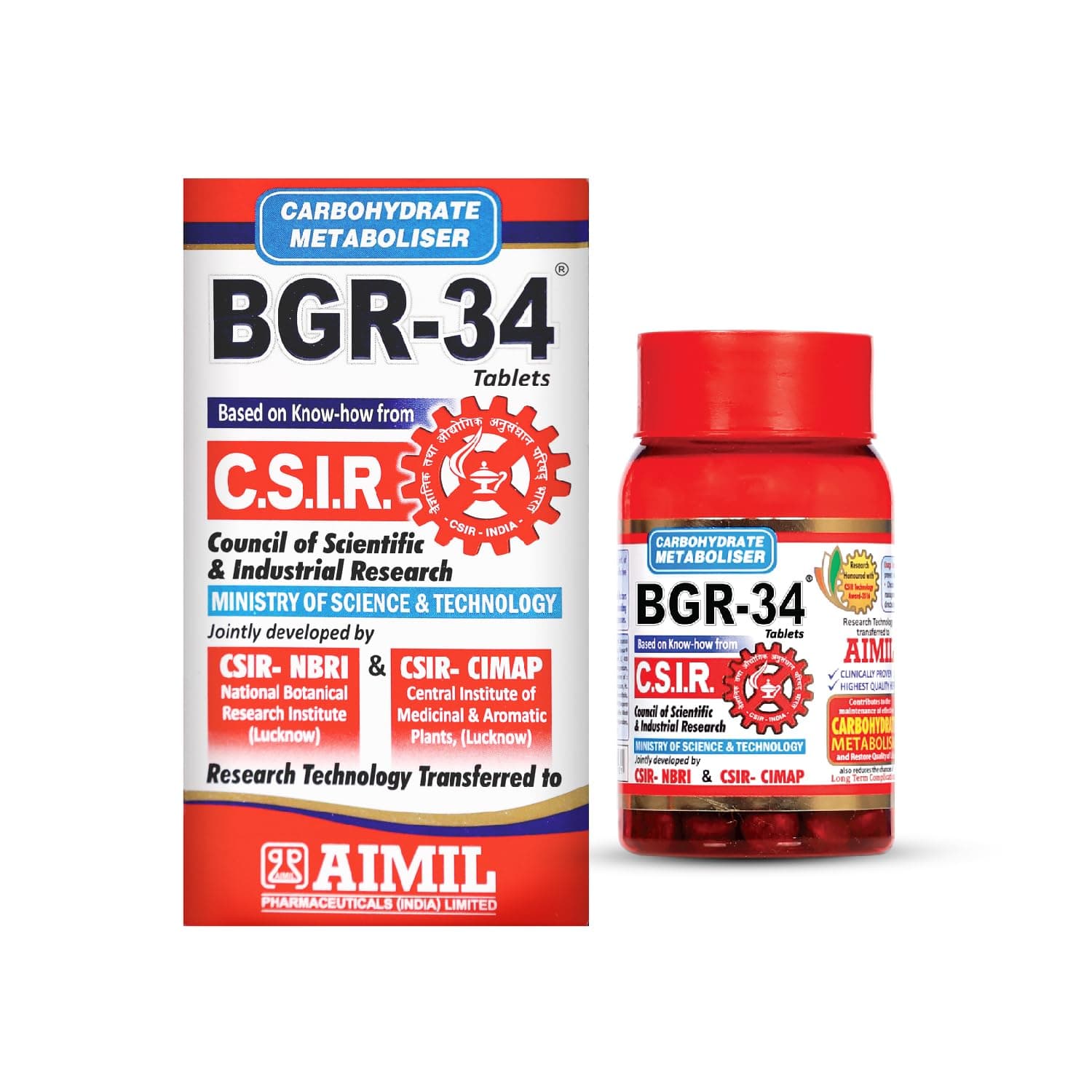 Aimil BGR-34 (100 Tablets X 1)
