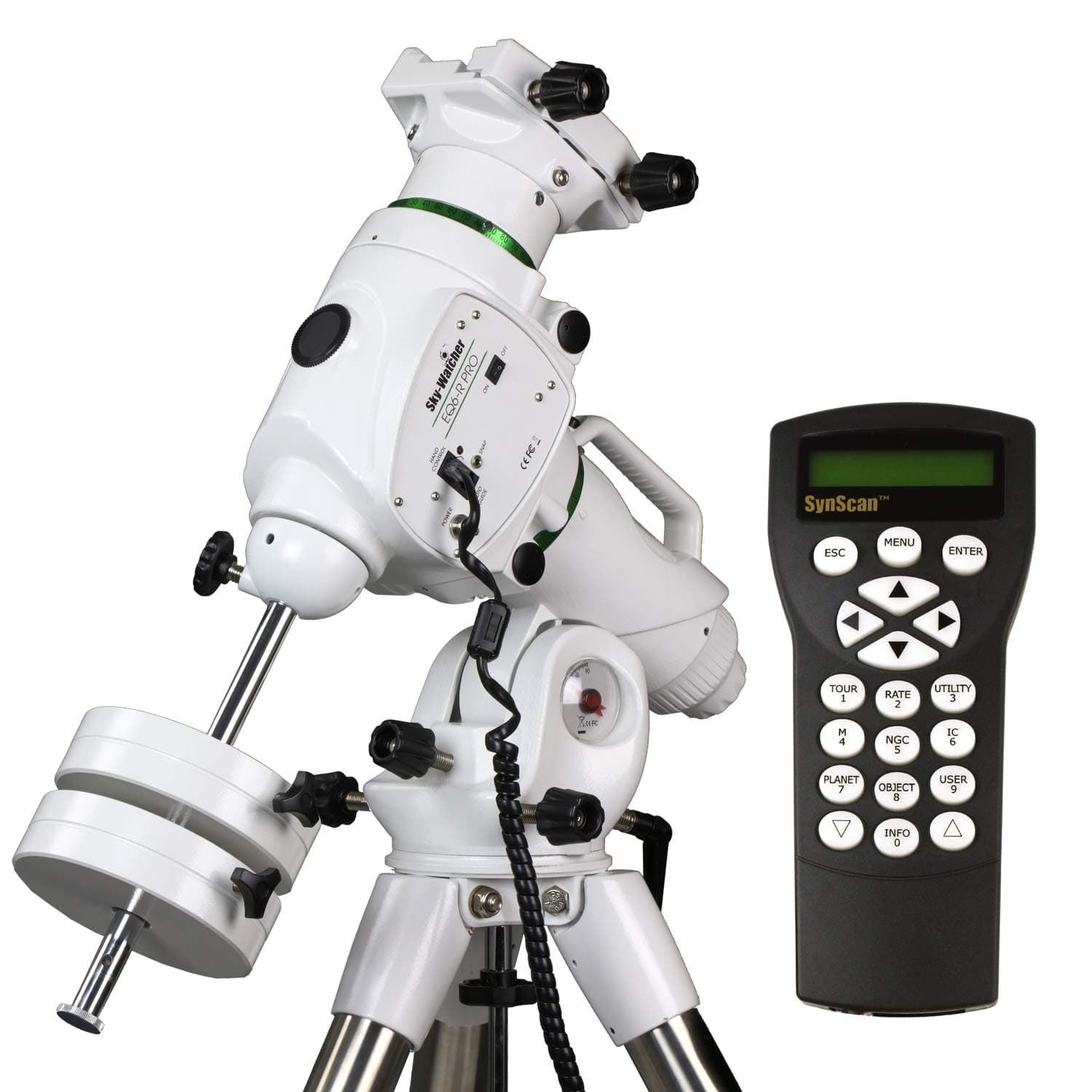 EQ6-R – Fully Computerized GoTo German Equatorial Telescope Mount – Belt-driven, Motorized, Computerized Hand Controller with 42,900+ Celestial Object Database