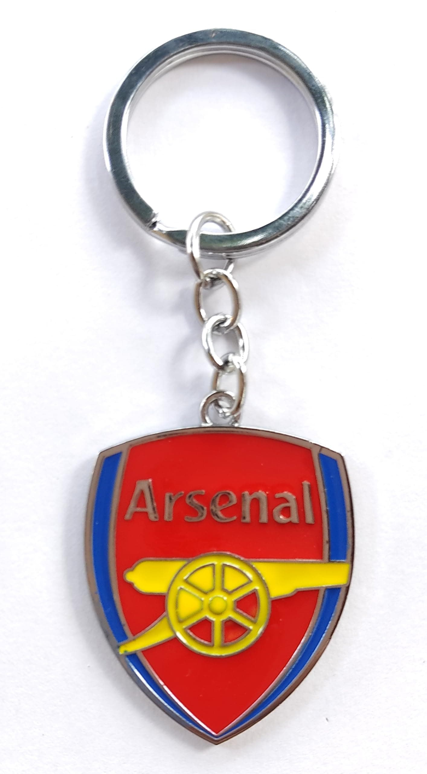 MESHART Arsenal Football Team Logo Stainless steel Anti- Rust Keychain for Bikes, Cars, Home Keys