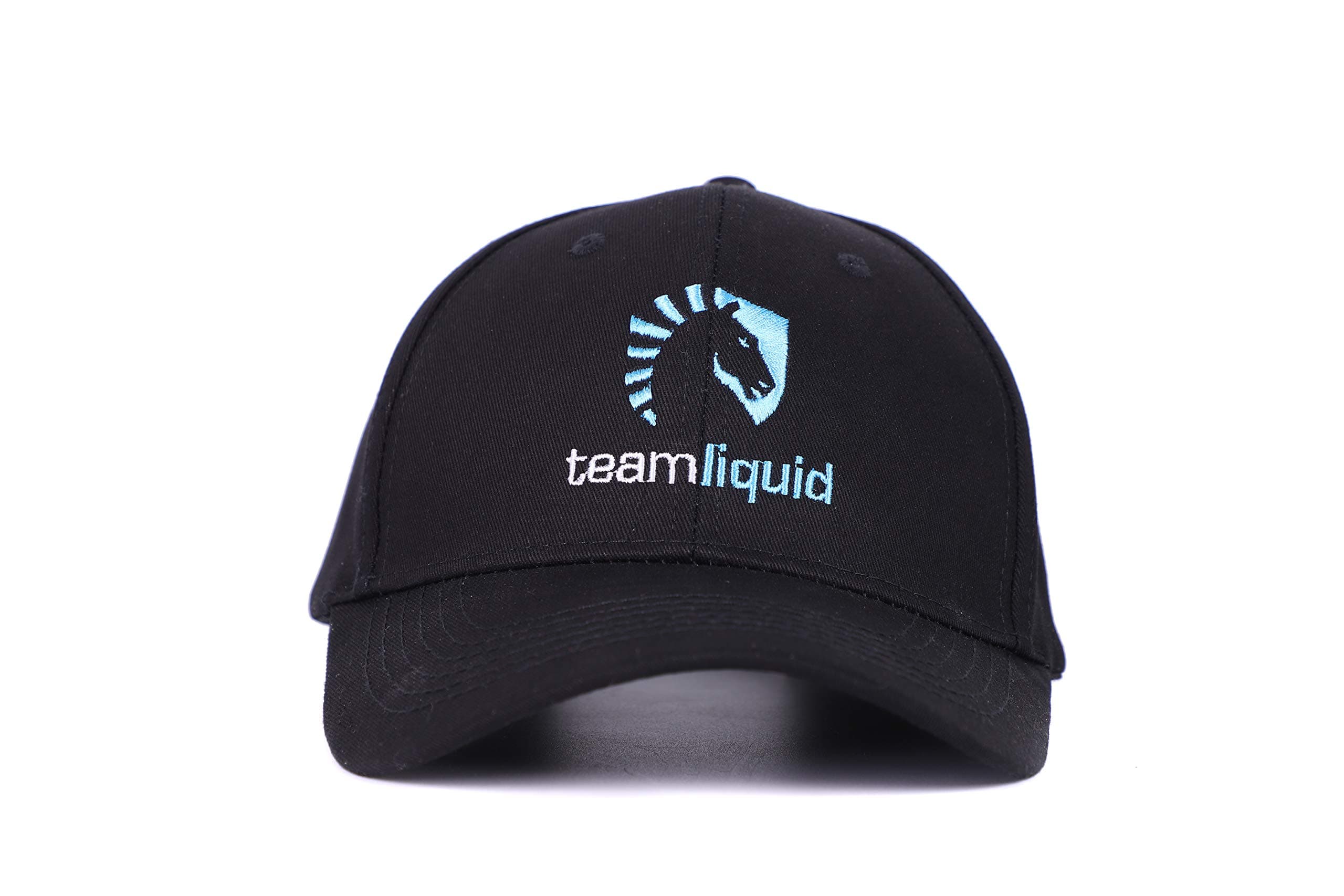 Jacklove Team Liquid Gaming Fans Baseball Cap Embroidery Unisex Hat Adjustable Velcro Max Comfort (Black)