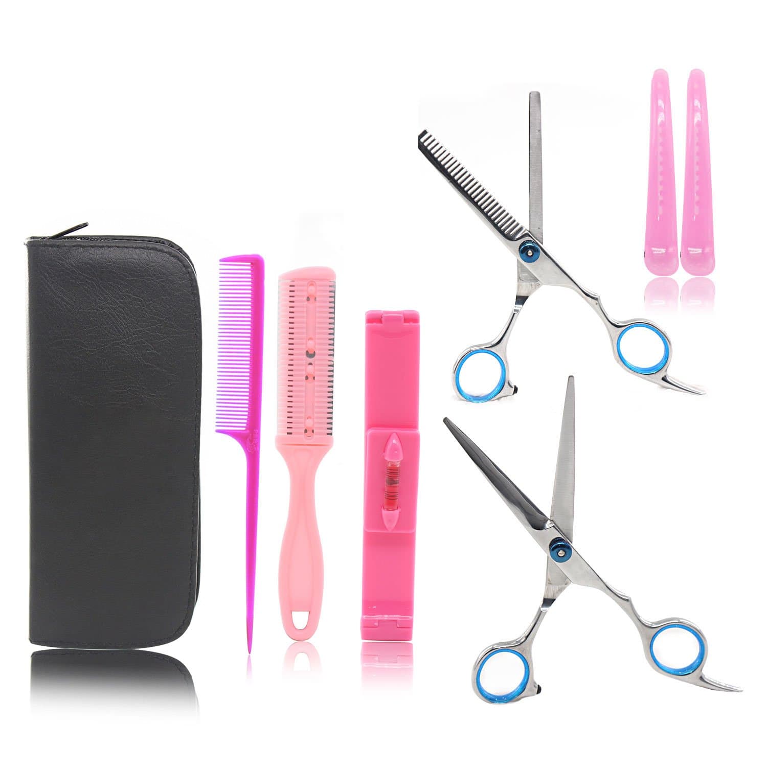 Xcellent Global Hairdressing Scissors Tool Kit Hair Scissor Thin Flat Cut Cutting Teeth Barber Scissors Combination Set BT017