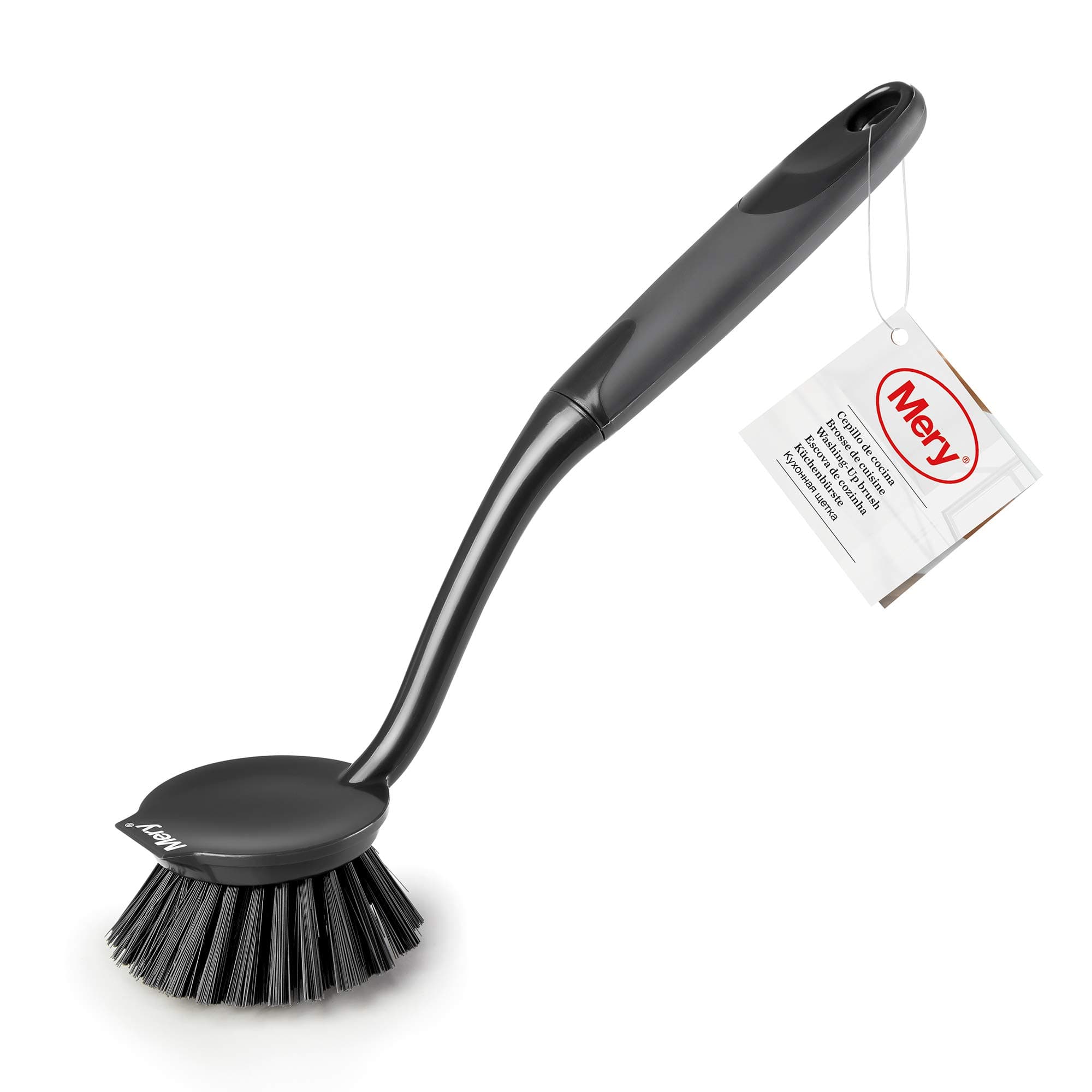 Mery Kitchen Brush, Polypropylene Thermoplastic Elastomer (TPE), Dark Grey, Medida: 27 x 6 x 3,8 cm