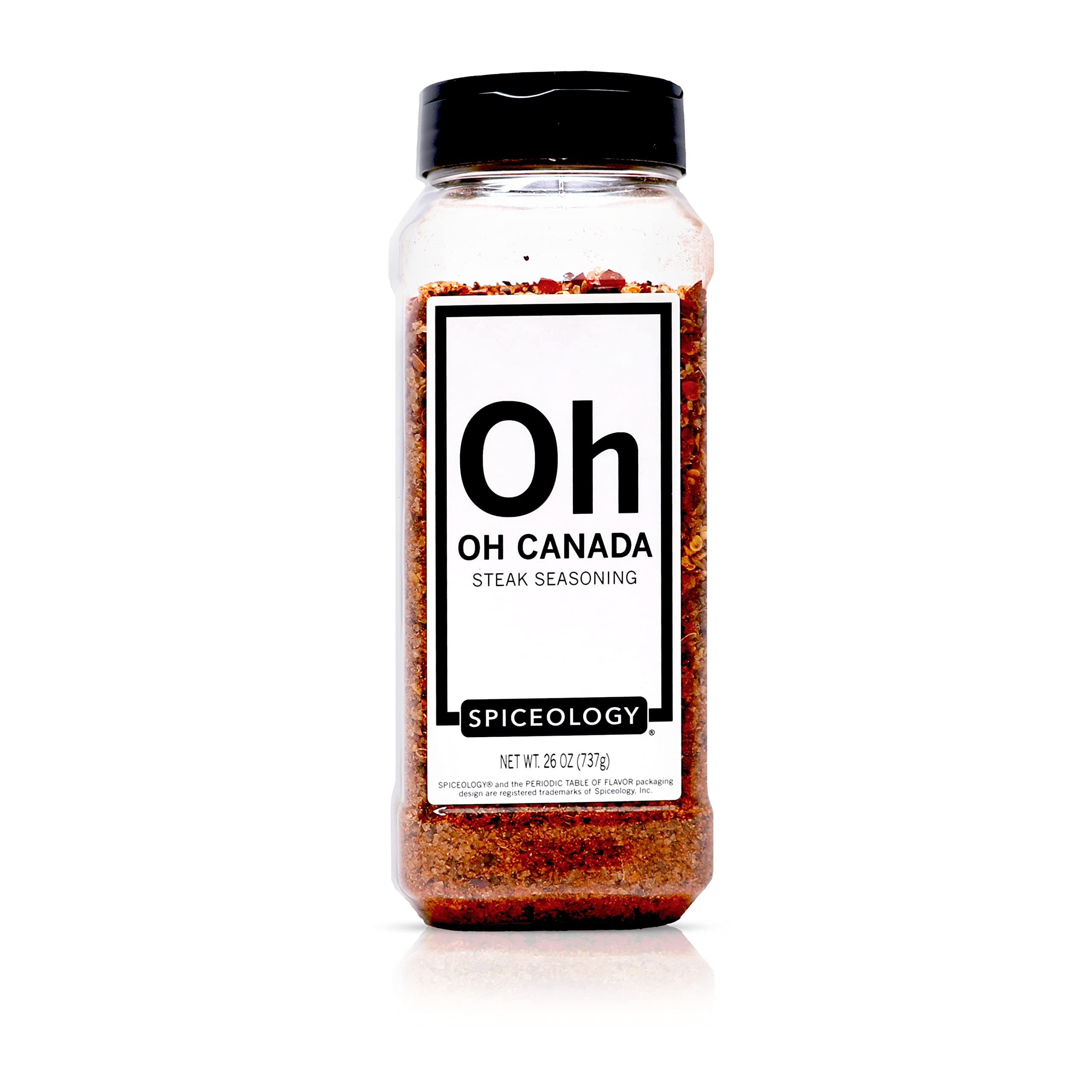 Spiceology - Oh Canada Steak Seasoning - All-Purpose BBQ Rubs, Spice Blends and Seasonings - Use on: Chicken, Pork, Steak, Bacon, Lamb, Burgers, and Meatloaf - 26 oz