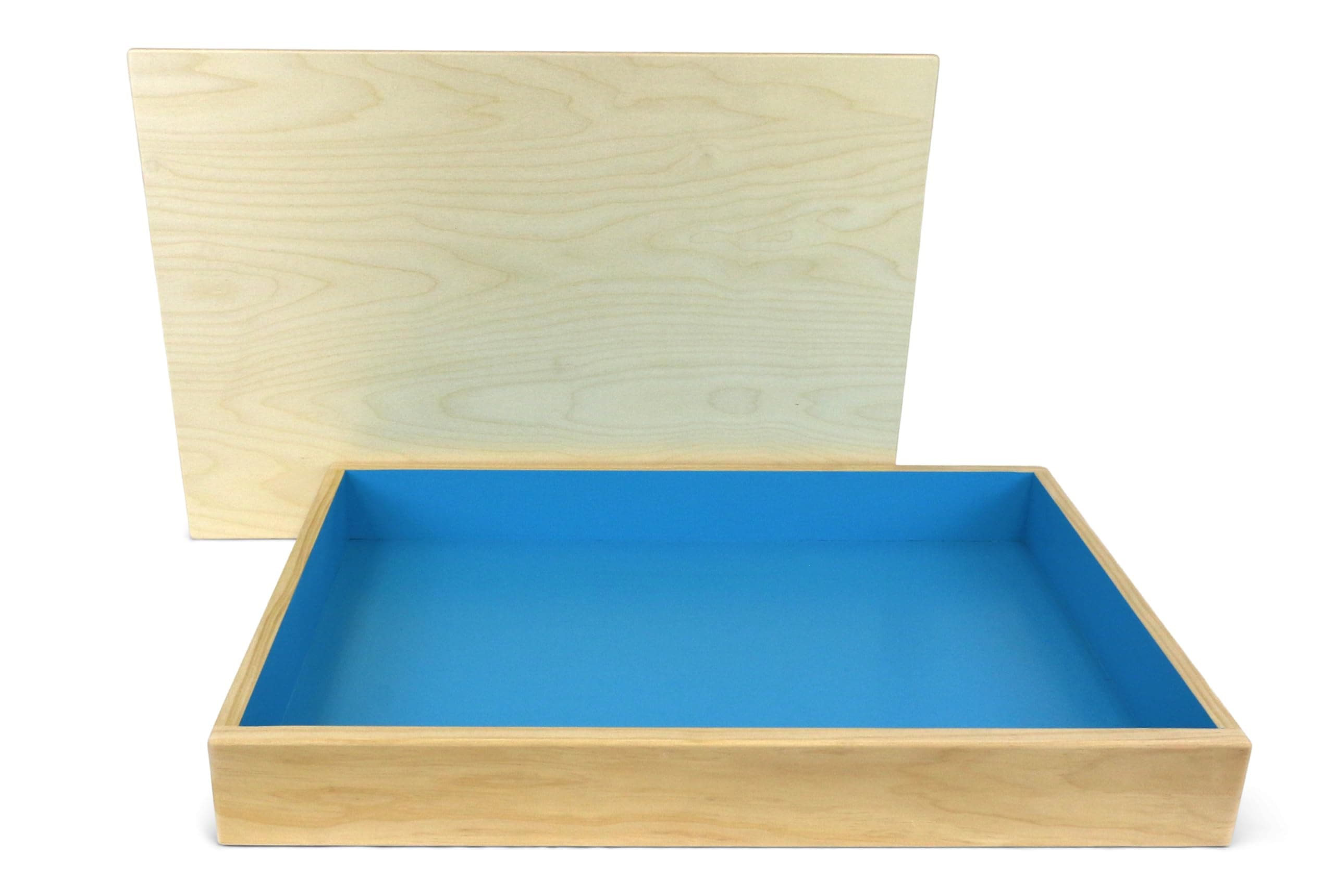 PlayTherapySupply Basic Wooden Sandtray with Lid