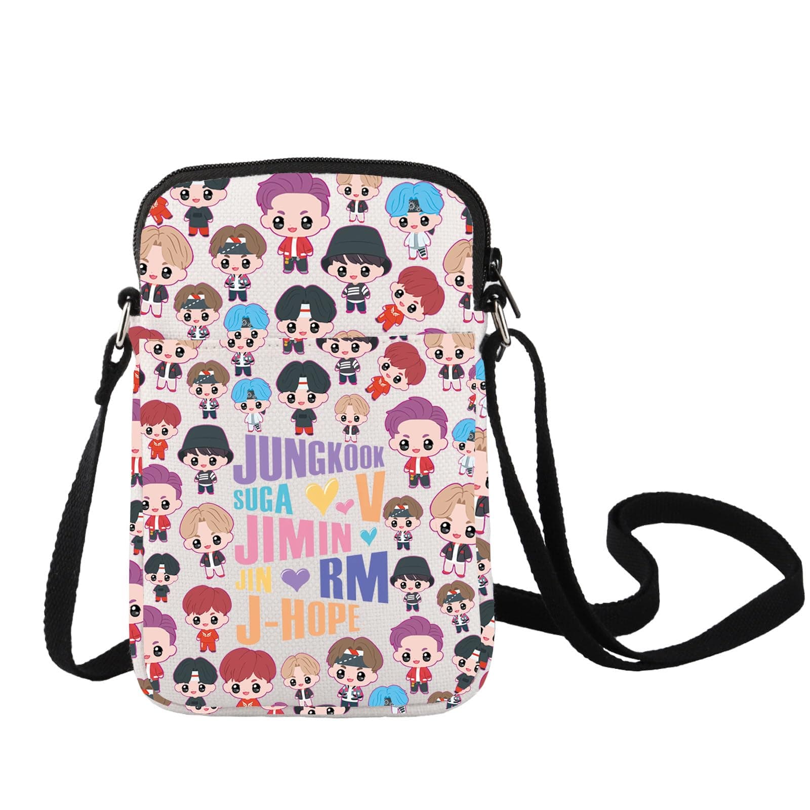 Korean Group Army Crossbody Bag K-pop Members Fans Gift Members Name Shoulder Bag K-pop Lover Merchandise