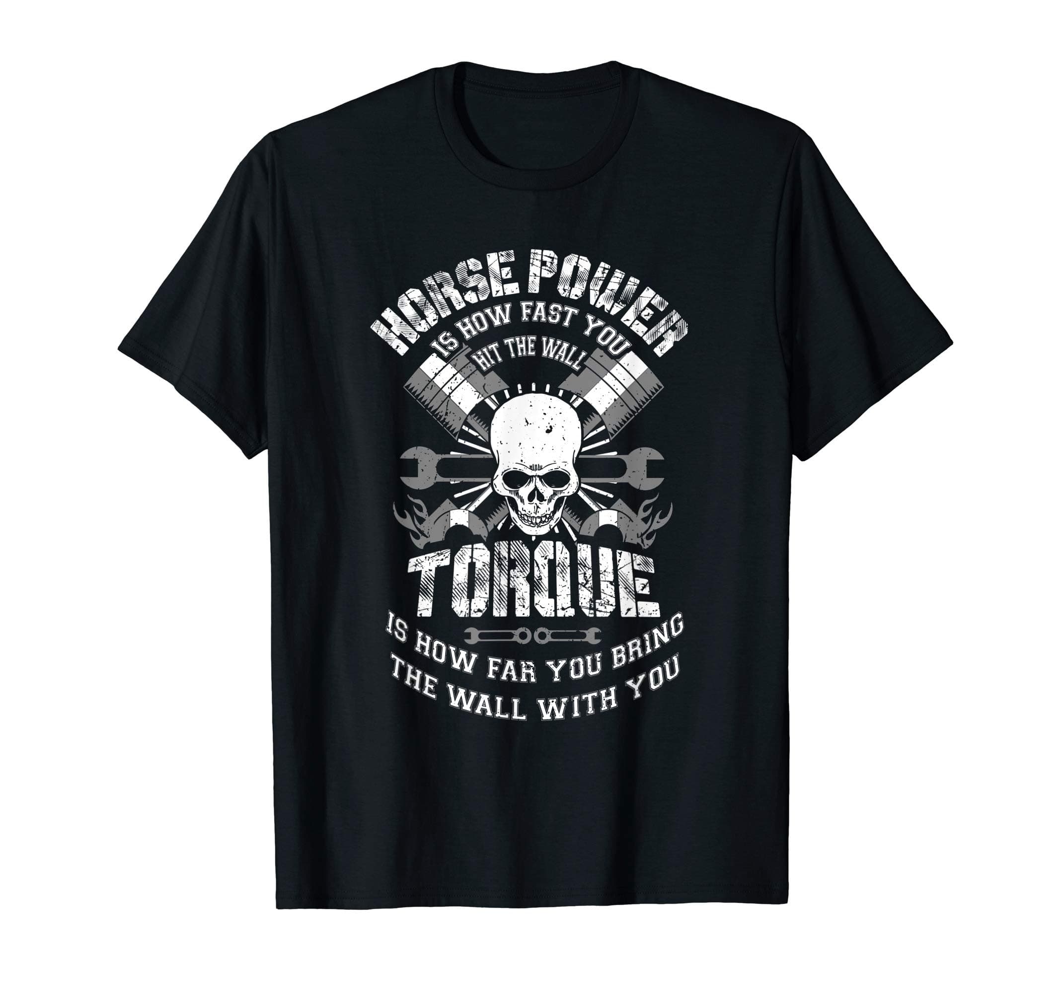 Diesel Mechanic T-Shirt Funny Horsepower Torque Gift Men's