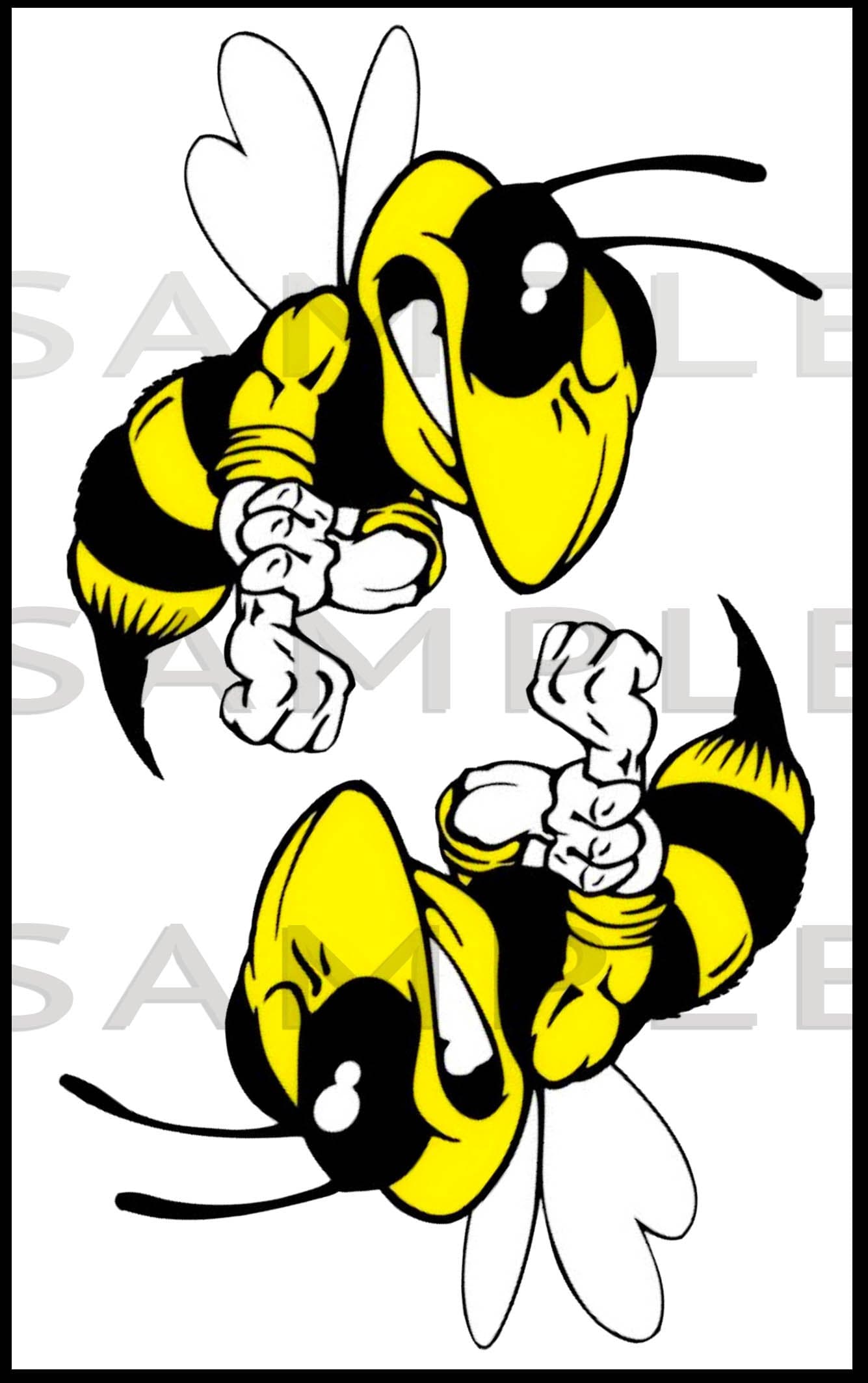 Angry Hornet Car Stickers Decals,