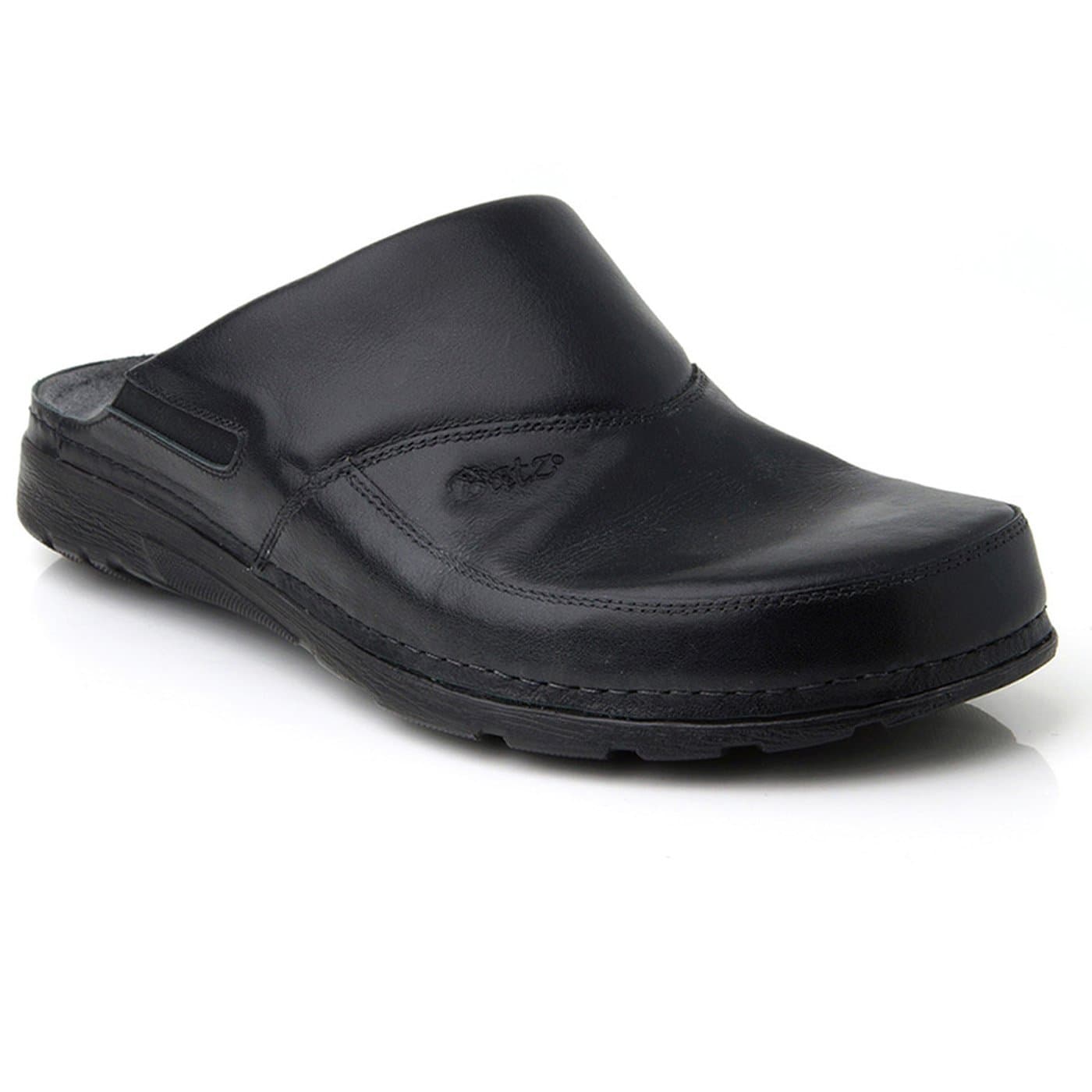 Batz Peter Leather Mens Clogs, Black, EU 42, UK 8