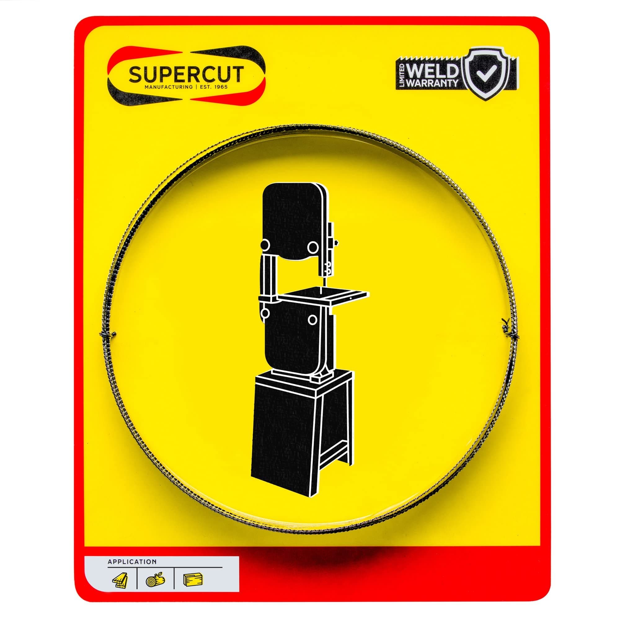 Supercut Band Saw Blade 105-inch X 1/2-inch X .025-inch, 3 TPI Carbon Tool Steel Blade for Cutting Wood, Aluminum, and Other Materials