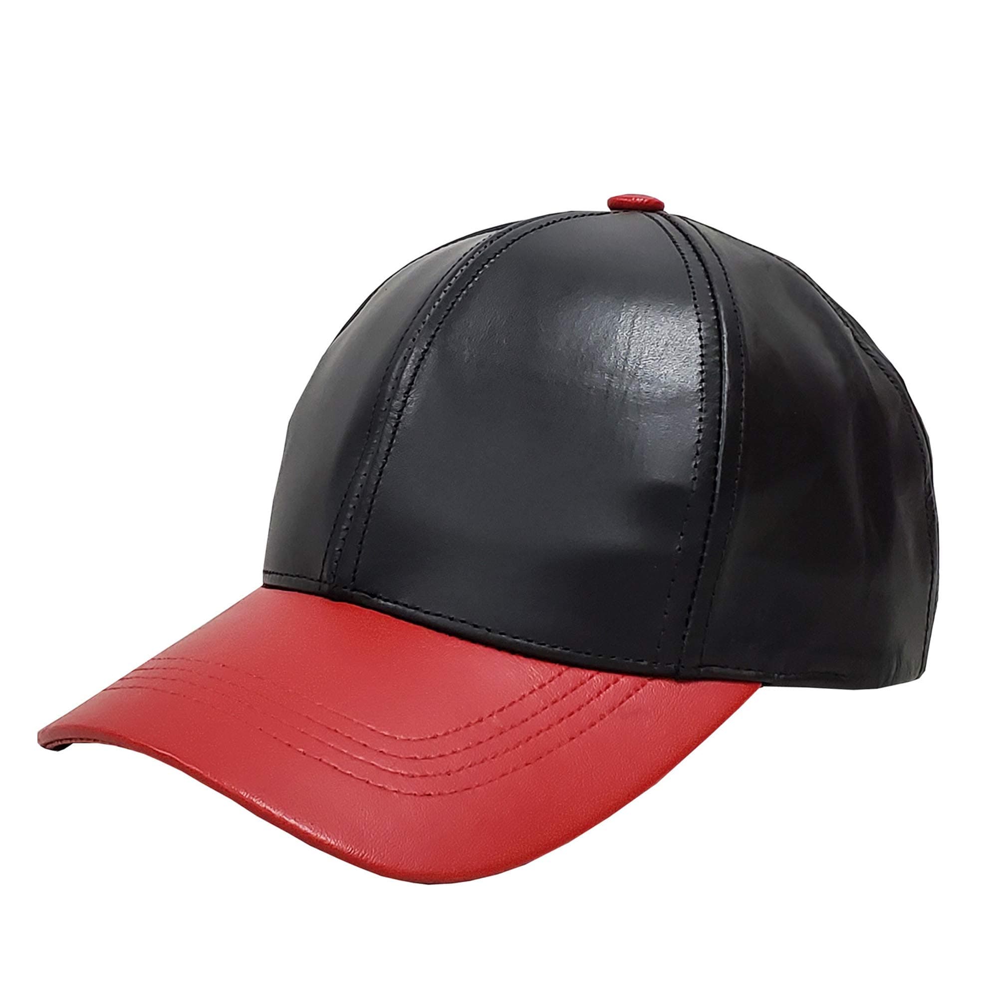 Emstate Genuine Cowhide Leather Adjustable Baseball Cap Made in USA