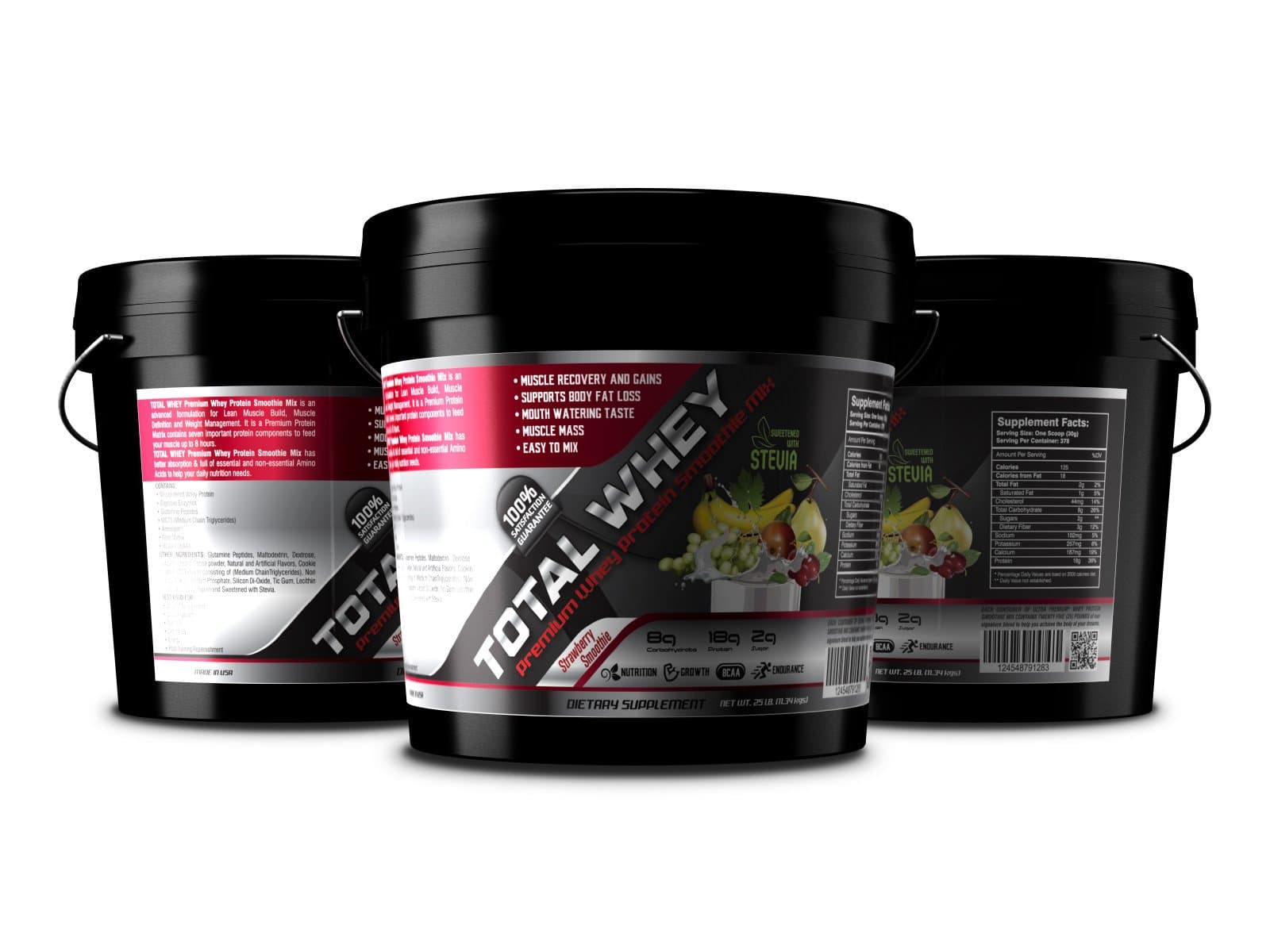 TOTAL WHEY is The Amazon's Best Seller of the Whey Protein, Protein Shakes, Healthy Shakes, Whey Smoothie is the #1 Voted by Amazon Smoothie Mix Whey Protein. It is the Best Selling Whey Protein for Smoothie Bars/Juice Bars. Comes in a 15 Lbs Bucket. Serving Size: 30g(one scoop), Total servings: 227. Chikita Banana.