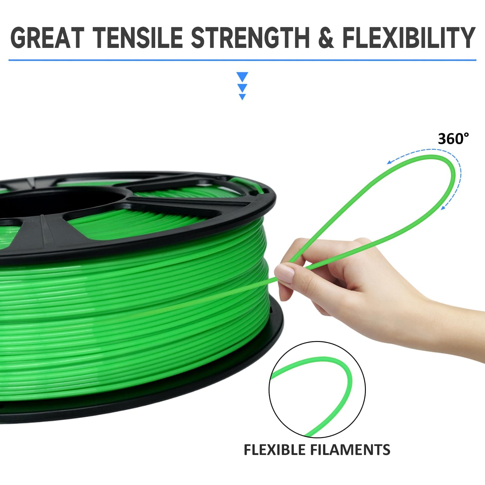 GIANTARM-GEEETECH 3D Printer Supplies Filament RepRap PLA 1kg/roll Green