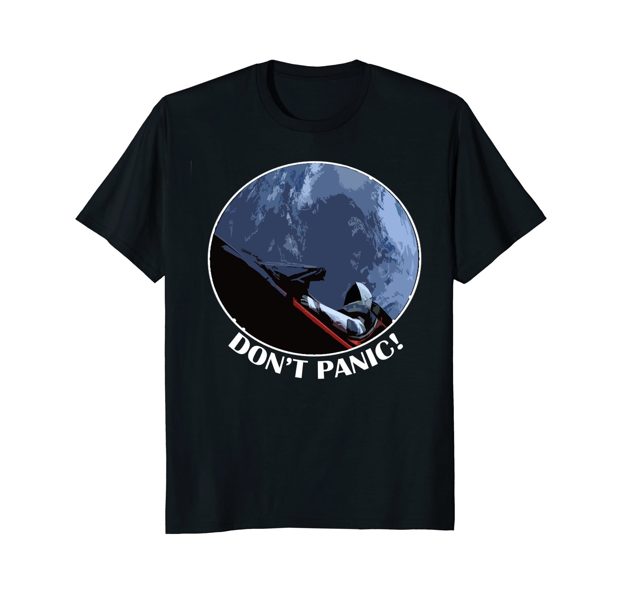 Don't Panic Starman Historic T-Shirt T-Shirt