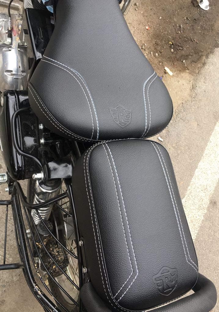 SaharaSeats™ Compatible with Classic 350 and 500 Original Design Seat Cover (Black)