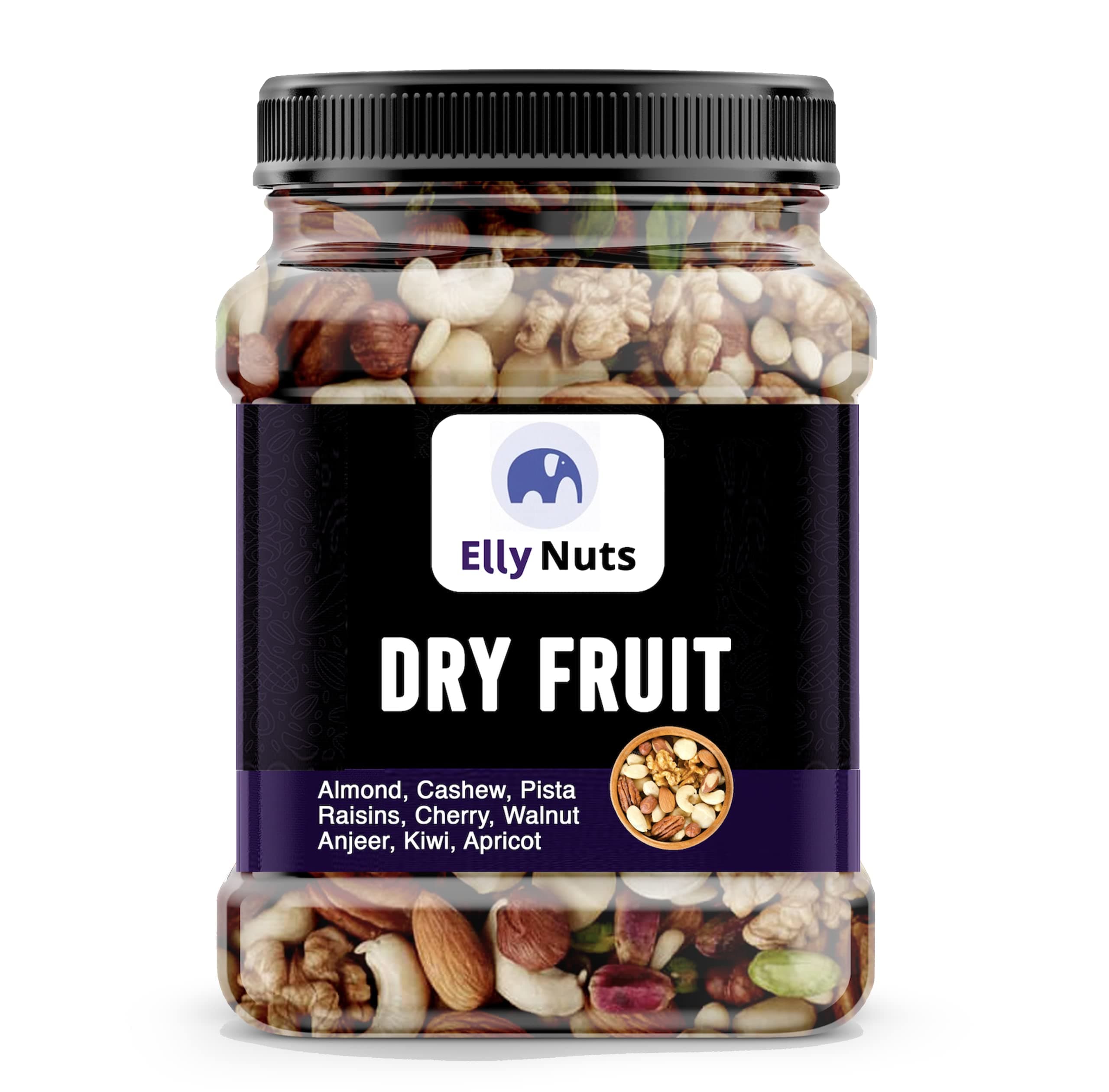 Elly Nuts 100% Natural and Premium Healthy Mix Dry Fruits and Nuts | Healthy for Every Occasion Fresh and Healthy Dry Fruits Nuts (500 Gram) - Diwali Gift Pack