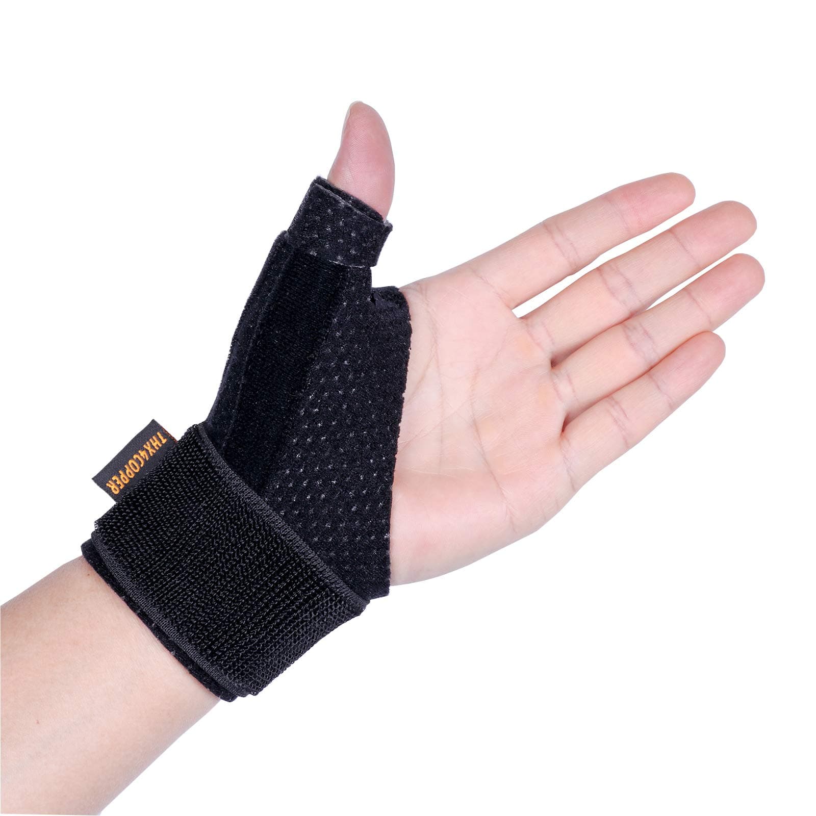 Thx4COPPER Reversible Thumb Wrist Stabiliser Compression Splint for BlackBerry Thumb, Trigger Finger, Hand Pain Relief, Arthritis, Tendonitis, Sprain, Carpal Tunnel, Durable, Comfortable, Breathable