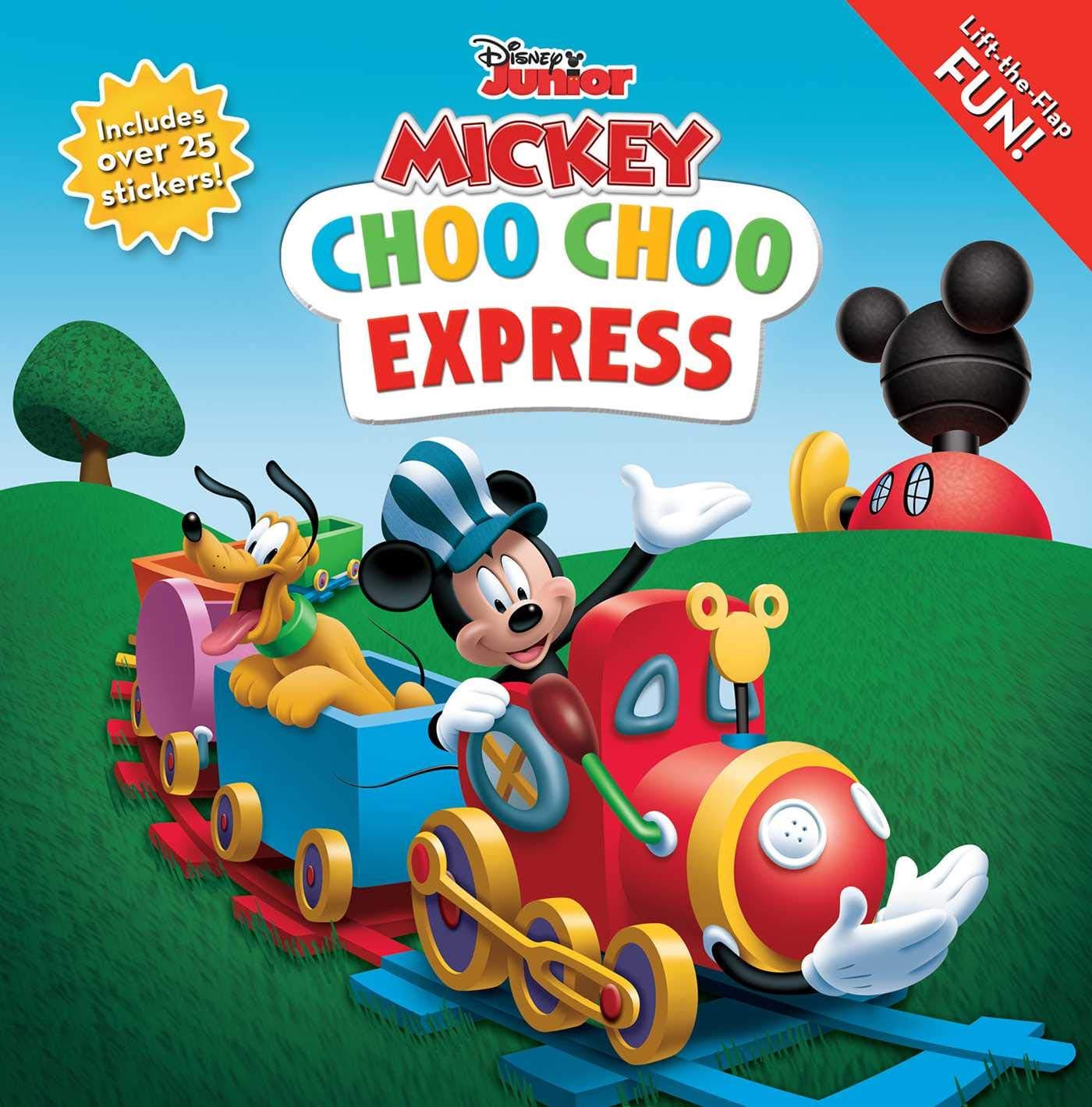 Disney Mickey Mouse Clubhouse: Choo Choo Express Lift-The-Flap Paperback – Sticker Book, 10 March 2020