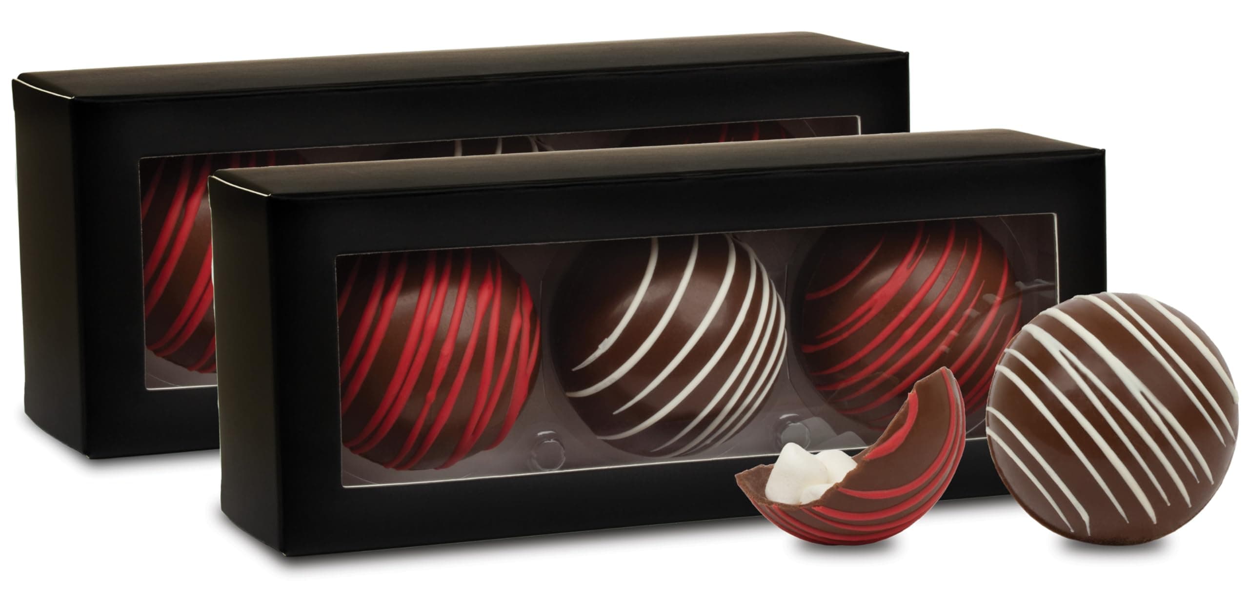 Hot Chocolate Bombs by Chocolate Works, Premium Hot Cocoa Bombs with Marshmallows, Made with Real Milk Chocolate, Dark Chocolate and White Chocolate, Pack of 6 Cocoa Bombs