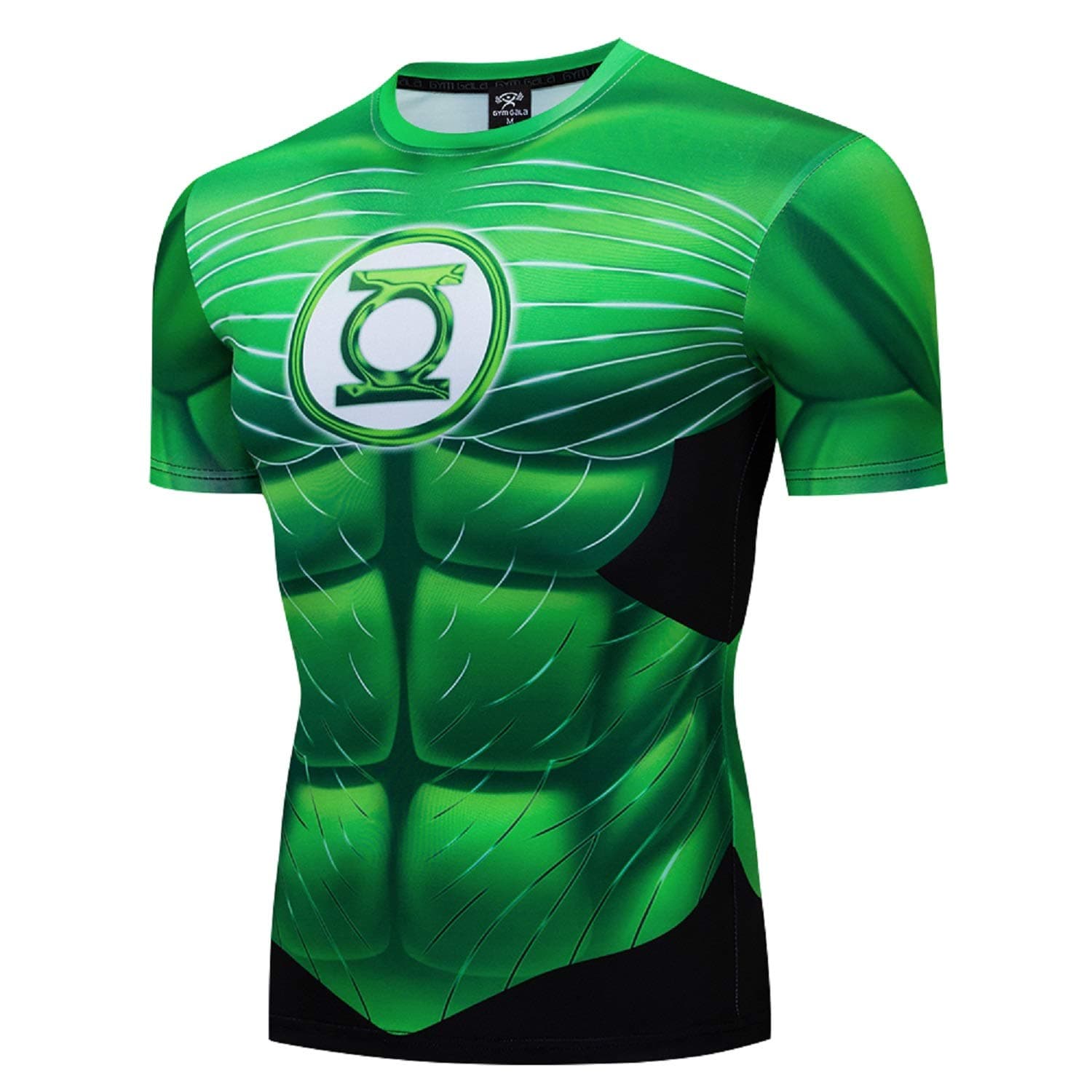 GYM GALA Green Lantern Shirt Running Sports Fitness T-Shirt HD 3D Print Compression Shirt