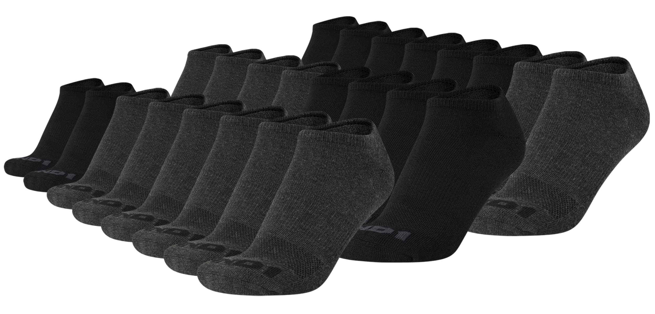 AND1Men's Socks - Athletic Cushion Low Cut Socks (24 Pack)