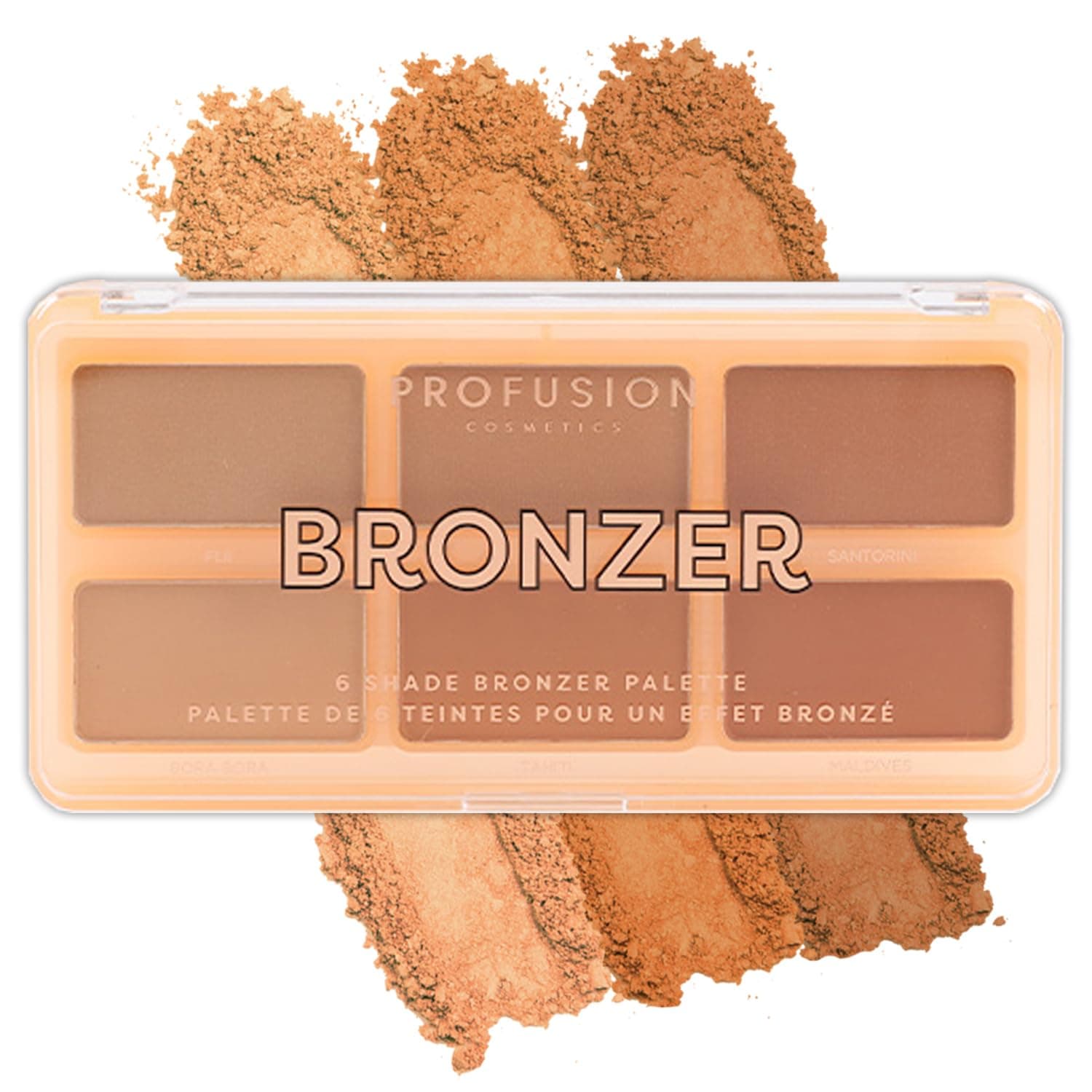 6 Shade Bronzer Palette for Effortless Sun Kissed Radiance, Dive into Luxury and Enhance Your Glow with 6 Shades of Bronzer for Flawless, Sculpted, and Bronzed Look