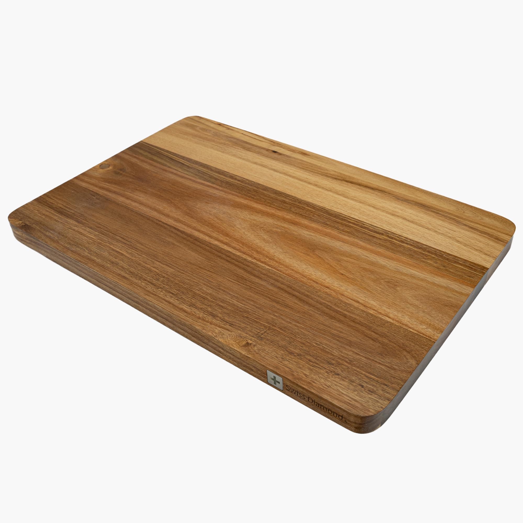 Swiss DiamondLong Grain Acacia Wood Cutting Board, Heavy Duty Wooden Cutting Board for Charcuterie, Fruits & More, Supports Knife Sharpness and Cleanliness, 60 x 40 cm