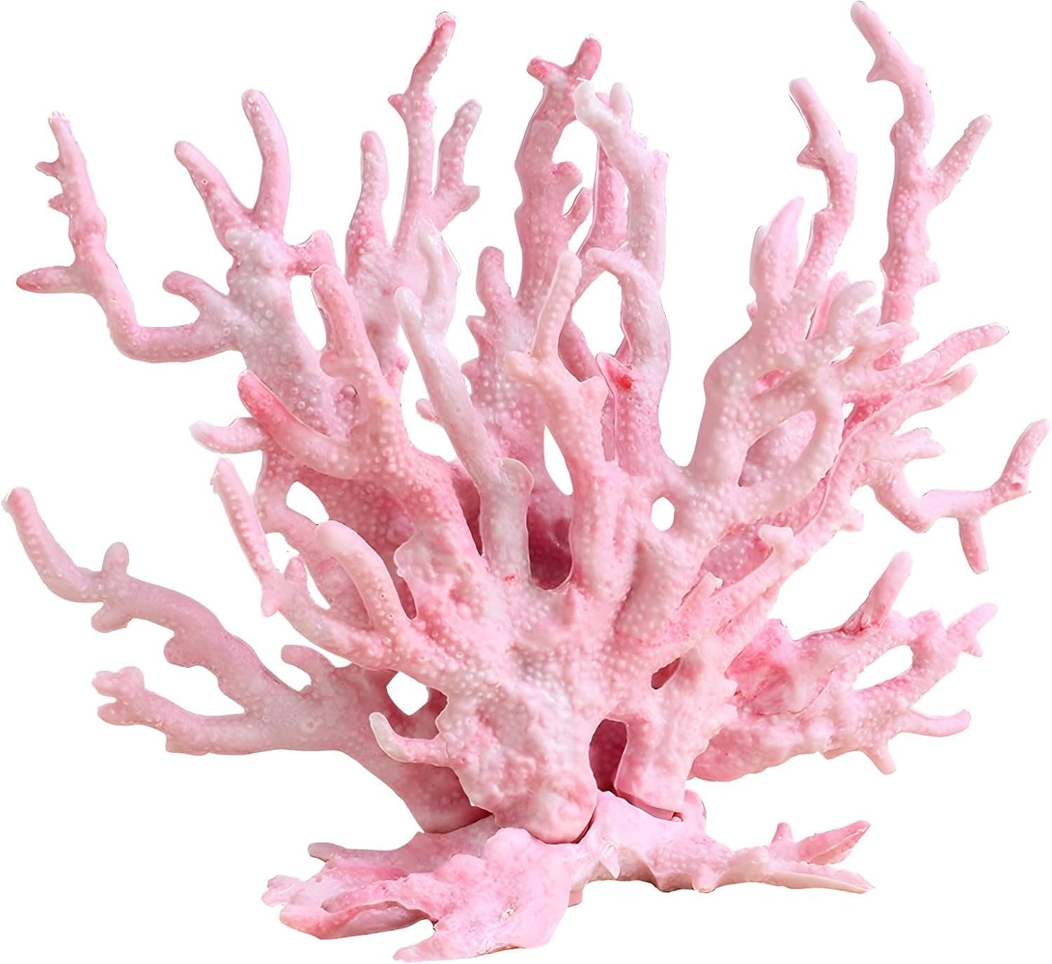 Artificial Aquarium Coral Fish Tank Decorations Reef Decor, Mini Faux Decor Ornament Accessories For Landscape(Pink)
