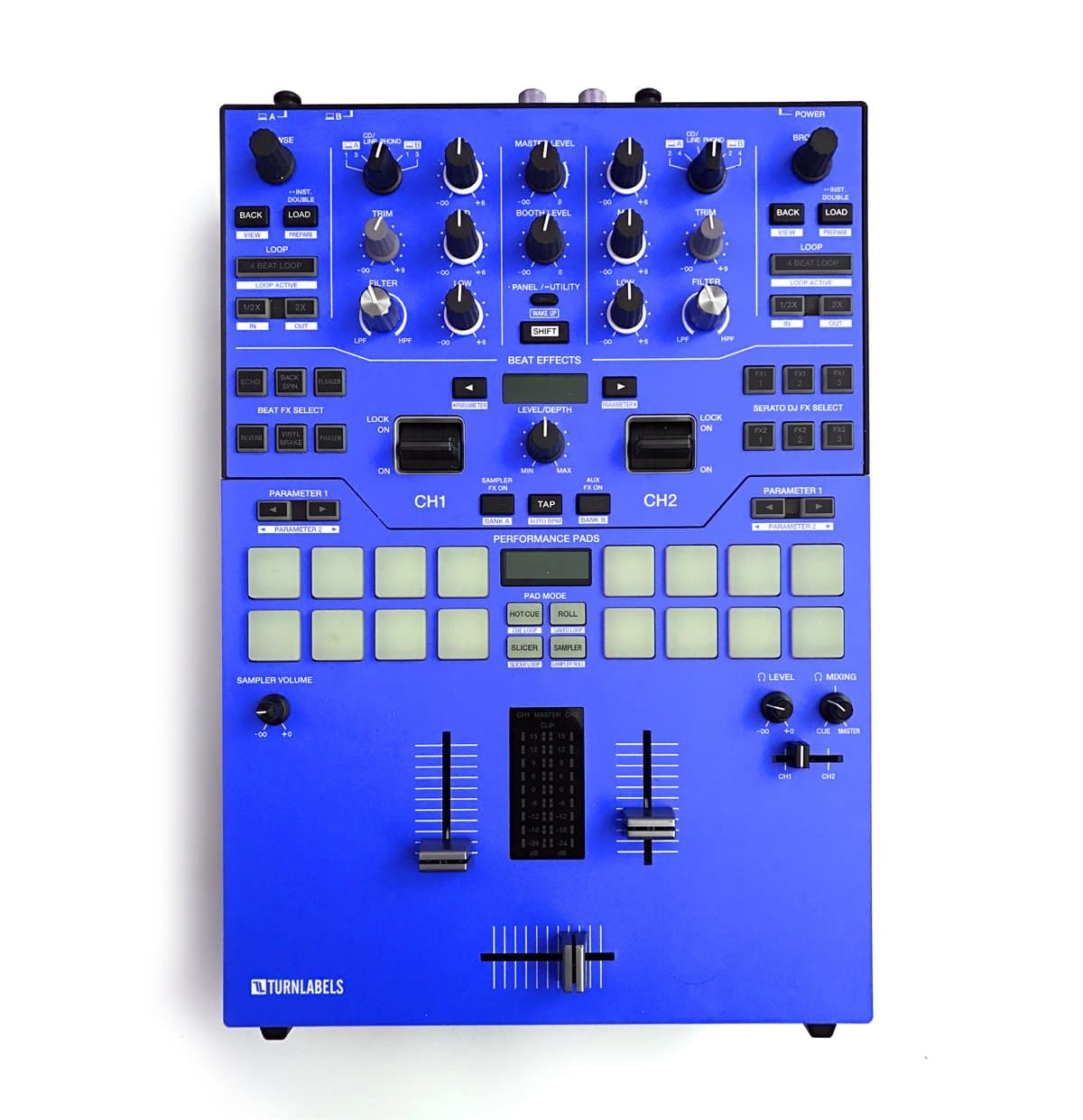 Protective Vinyl Overlay Skin Made To Fit Pioneer DJM-S9 Mixer (Blue)