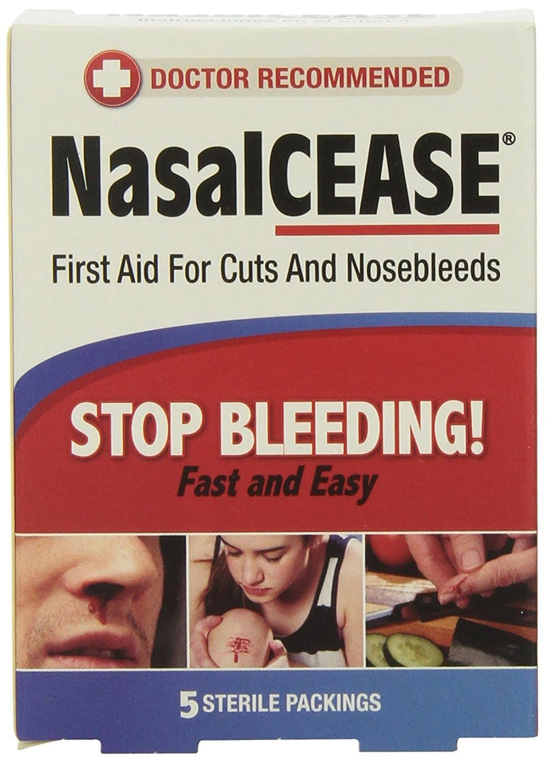Nasalcease Nosebleed First Aid Packings (5 Each)