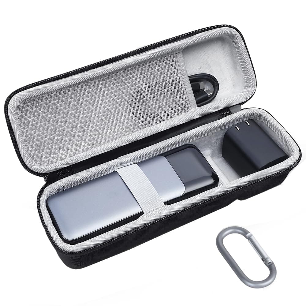 Hard Carrying Case Compatible with Anker 737 Power Bank (PowerCore 24K) / Anker Prime Power Bank 27650mAh 250W, Portable Fashion Travel Case, Black, PISOSNA73CASE