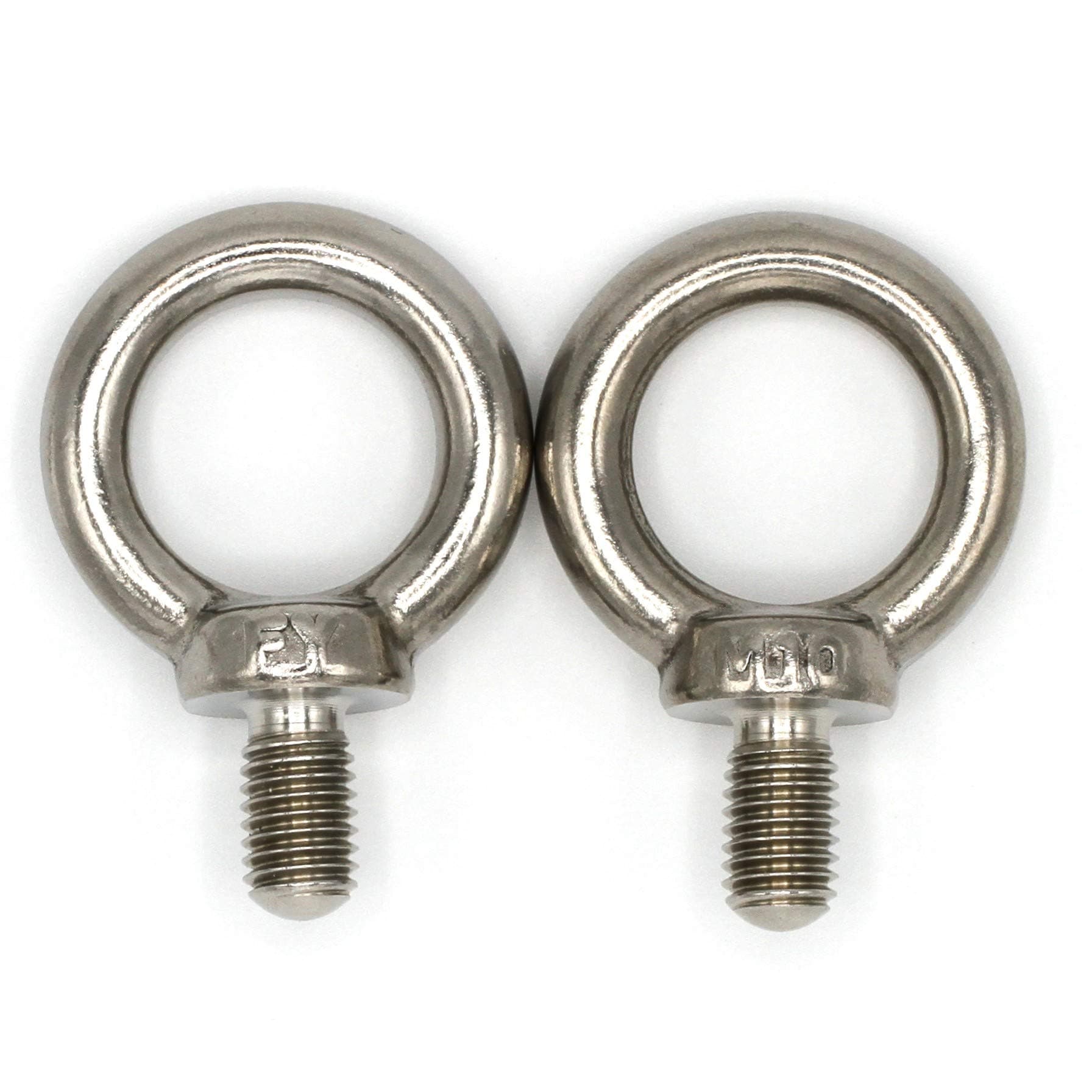 Stainless Steel Machinery Shoulder Lifting Eye Bolt (M10, 2 Items)