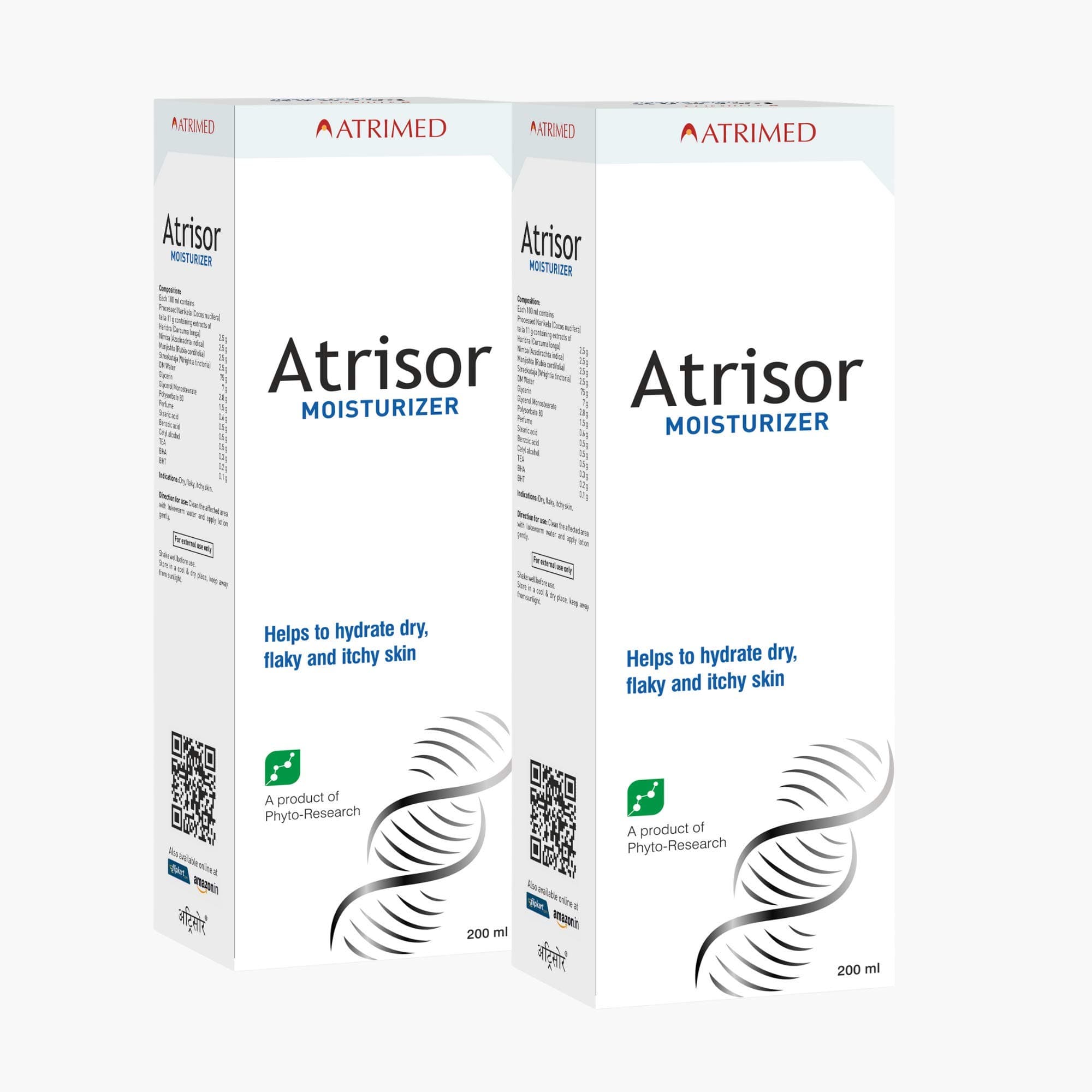 ATRIMED Atrisor Moisturizer Lotion For Psoriasis, Dry, Itchy, Flaky Skin,Pack Of 2
