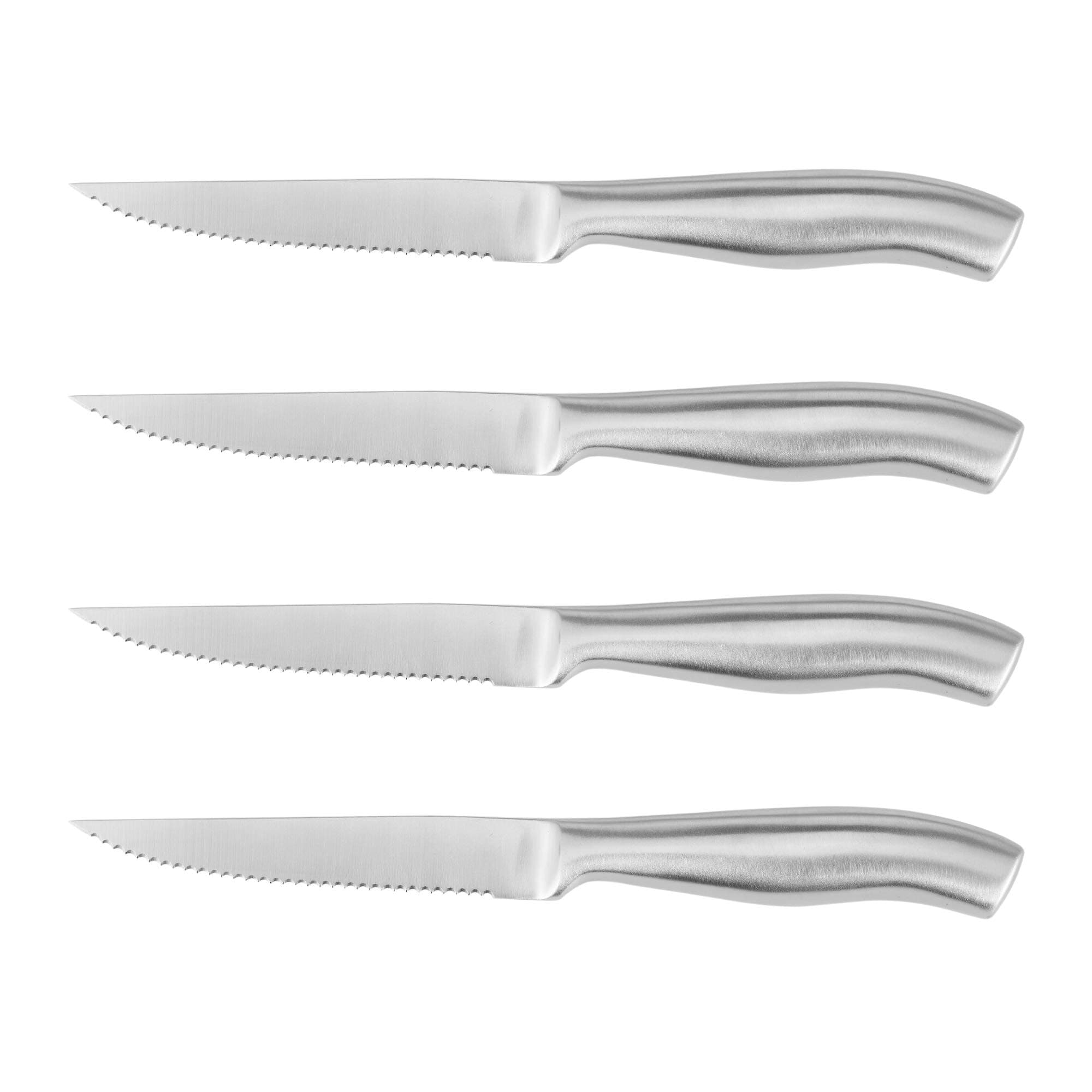 Steak Knives Set of 4 Serrated Stainless Steel,Dishwasher safe