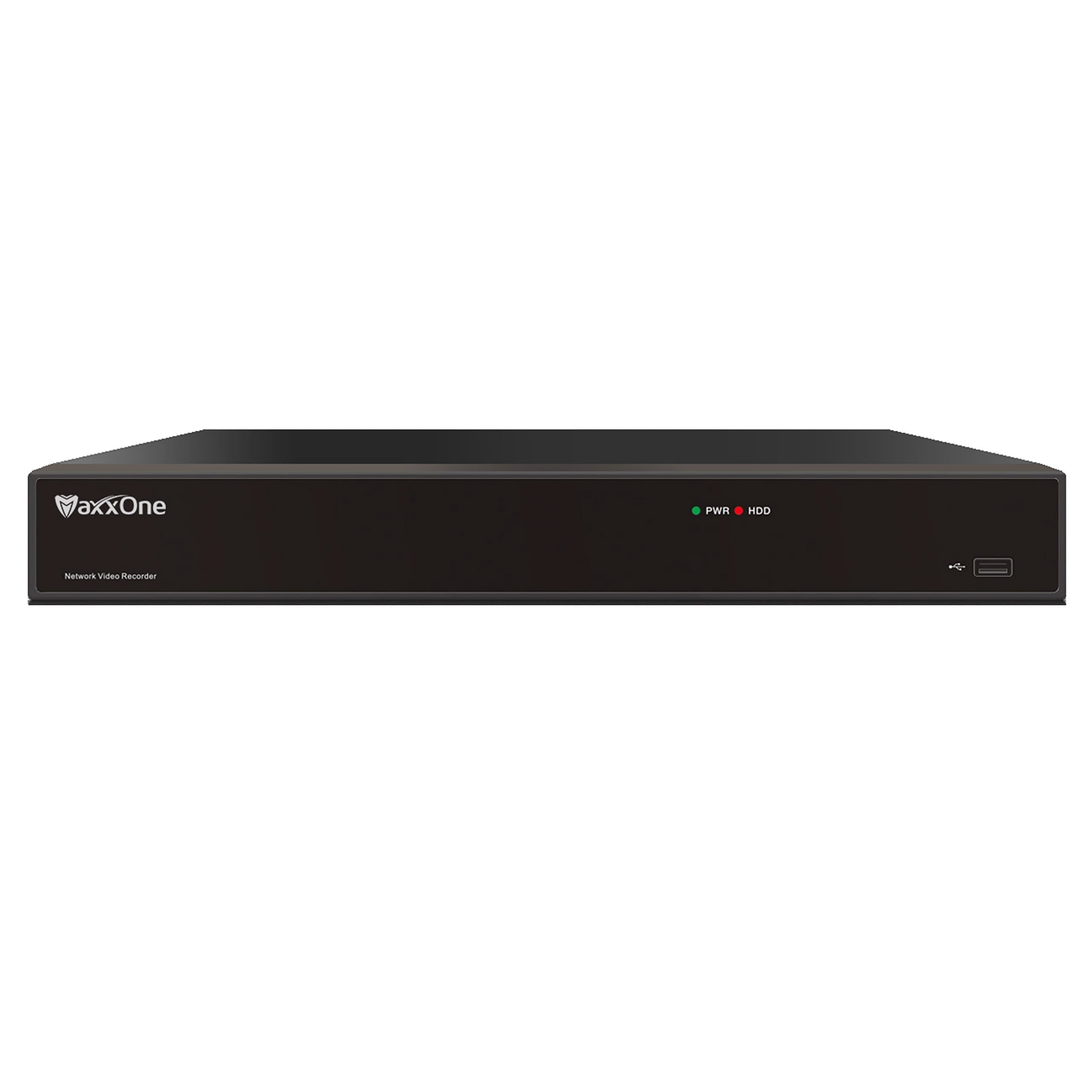 MaxxOne 4 Channel 4K Ultra HD 2TB NVR DVR with POE