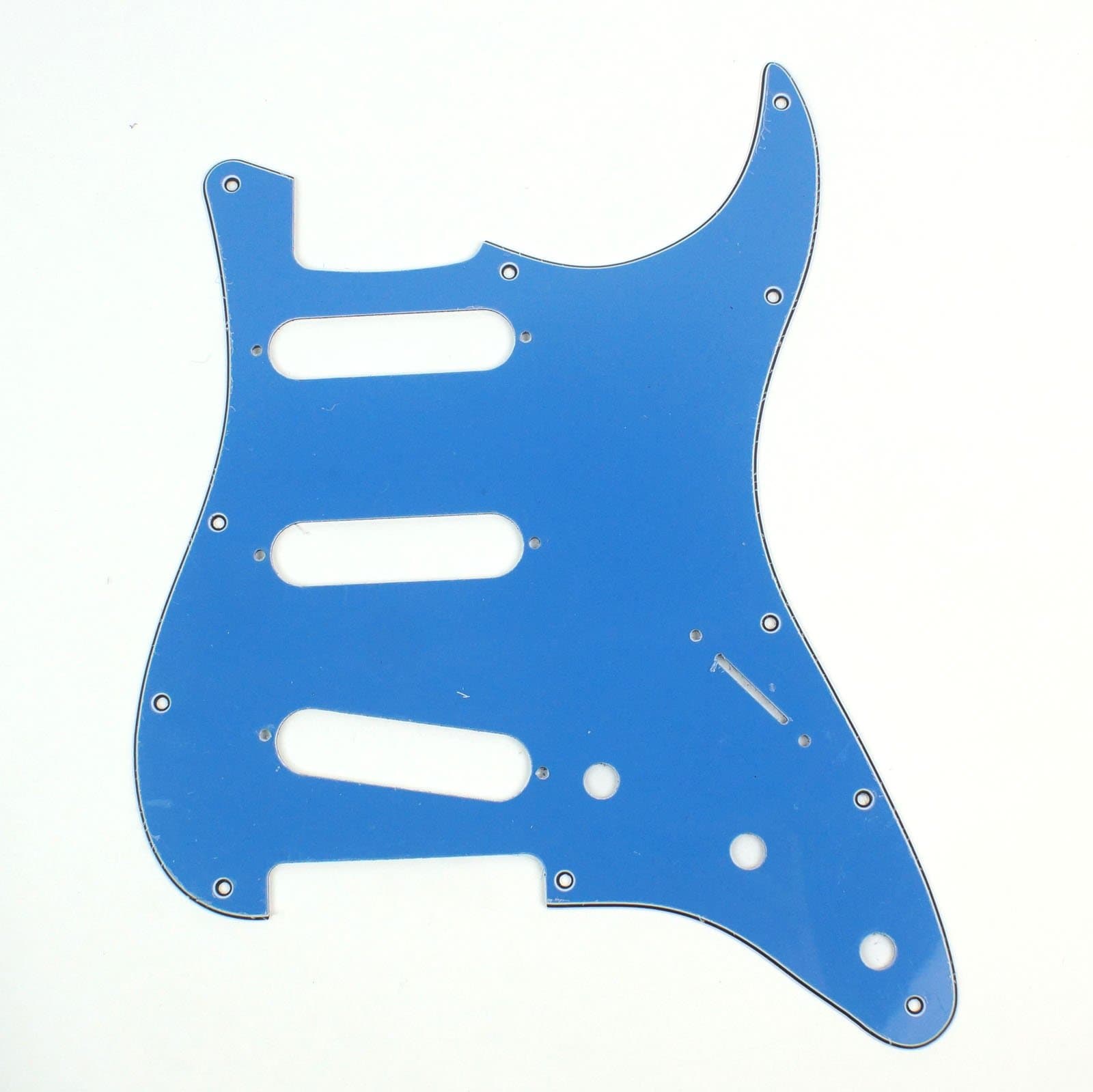 Custom 4 Ply Guitar Pickguard Compatible With Strat Standard Guitar SSS, Blue