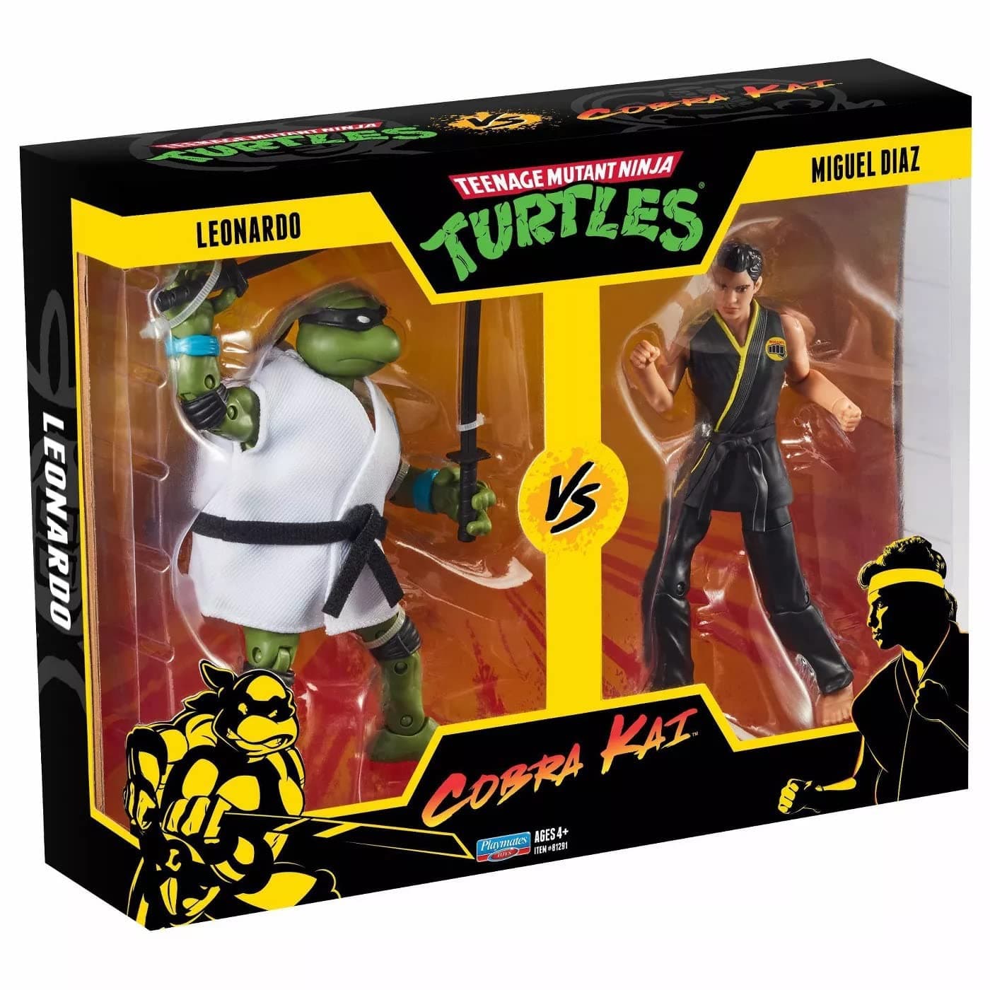 TEENAGE MUTANT NINJA Turtles X Cobra Kai Leonardo VS Miguel Diaz AF 2PK