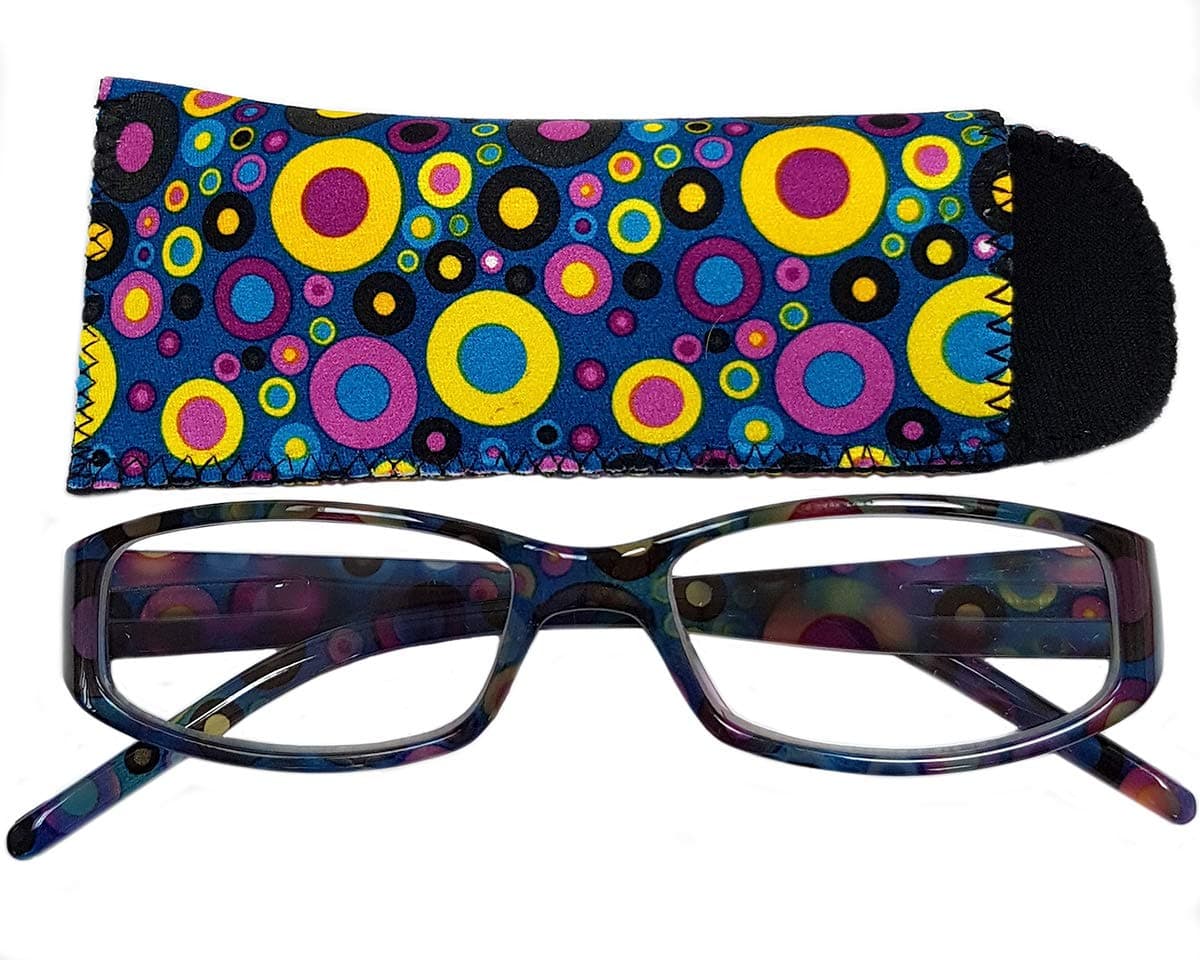 ilovemyreadingglassesFashion Reading Glasses - Circle Blue Fantasy +2.0 by ilovemyreadingglasses