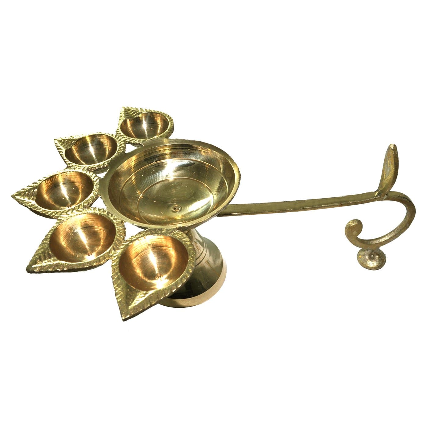 DakshCraft Dewali Aarti Diya for Puja Home Décor Gift (Dia - 6")