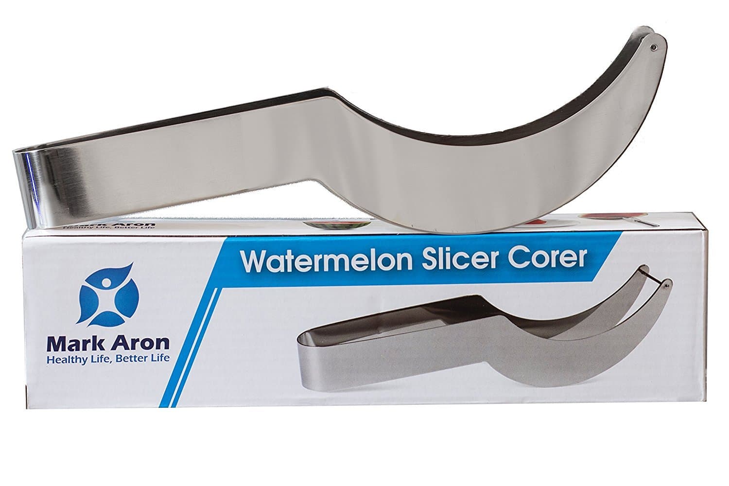 Mark Aron Watermelon Slicer and Fruit Corer – Versatile Home Kitchen Tool – Make Kid Friendly Edible Arrangements, Fruit Snacks and Summer Treats – Easy-to-Use Fruit Knife