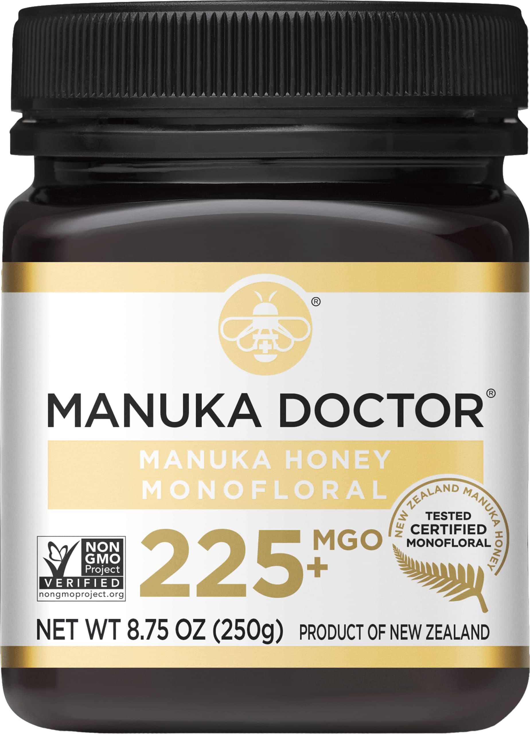 Manuka Honey Monofloral, MGO 225+, 8.75 oz (250 g)