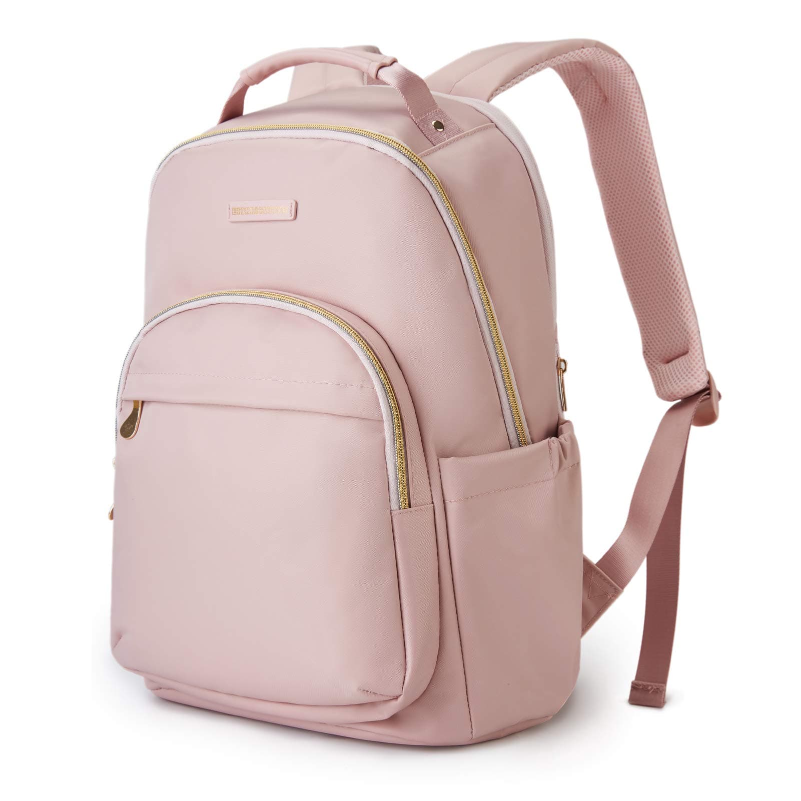Laptop Backpack for Women, Travel BookBag for 17.3 Inch Computer, Backpack for Work Travel College, Large Pink