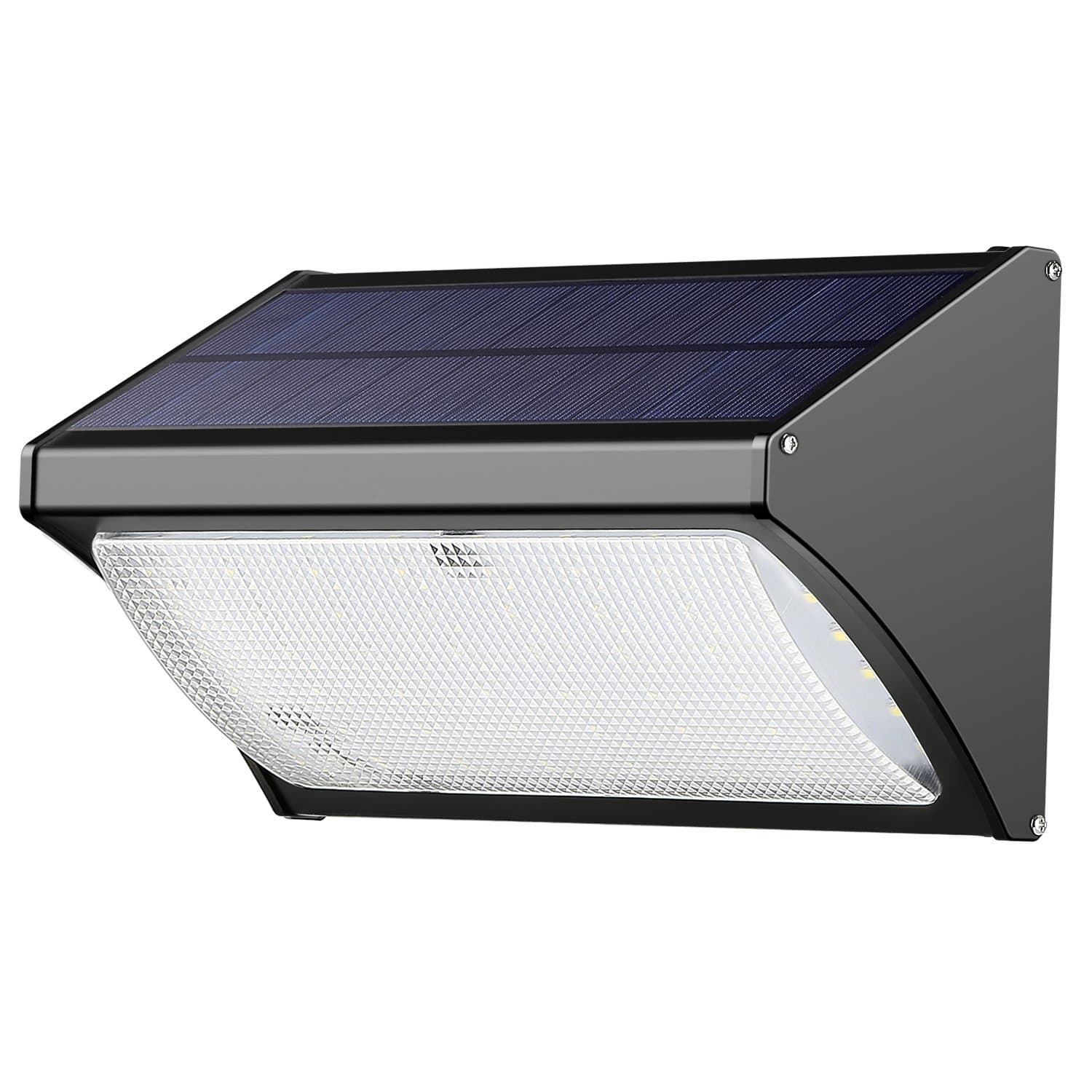 Engrepo 56 LED 1000 Lumens Solar Lights Outdoor uses Radar Sensor Technology, Very Sensitive, Applicable to Driveway. Aluminum Alloy for House, Wireless Waterproof Security Lights