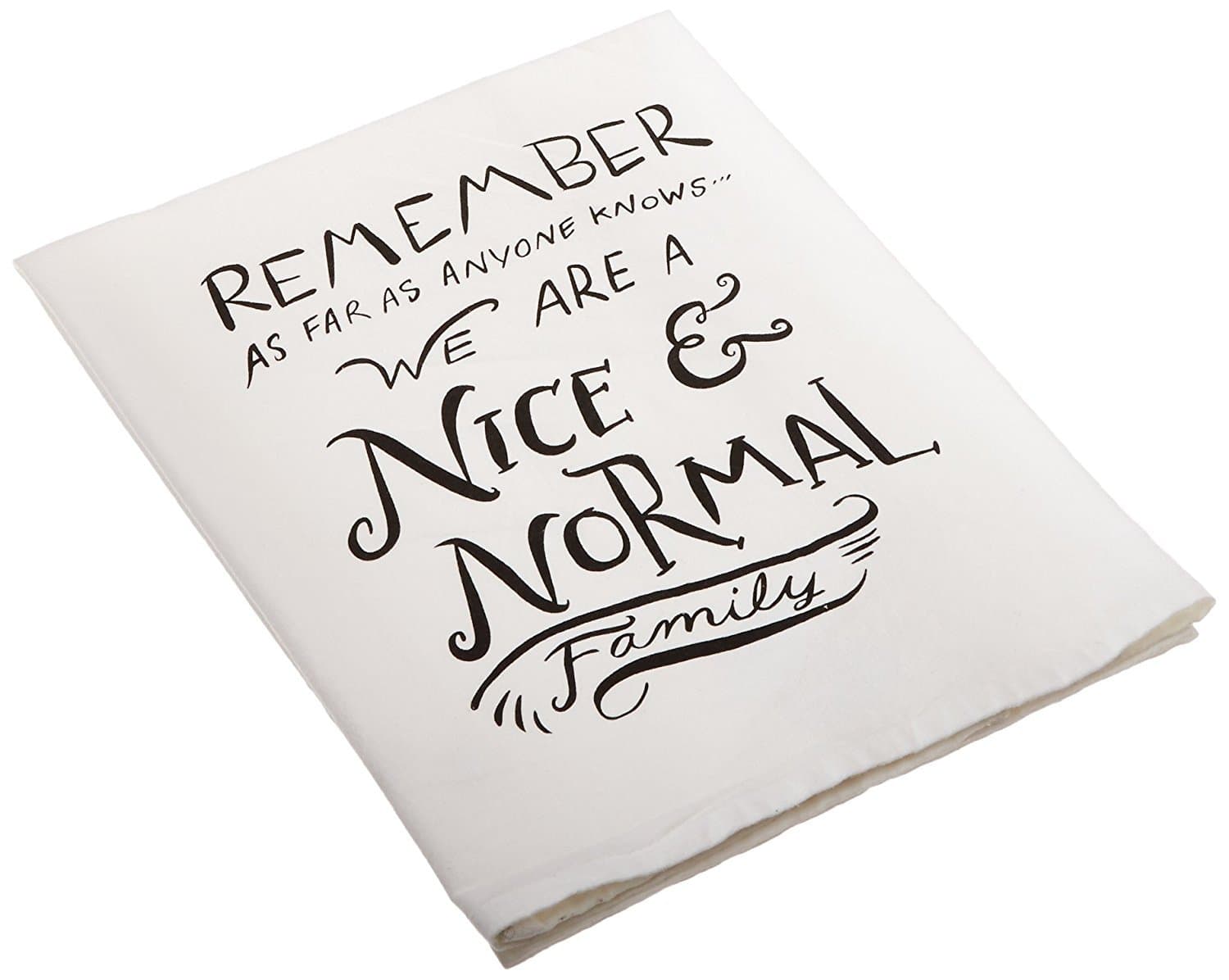 25260 LOL Made You Smile Dish Towel, Cotton, 28" by 28", Nice and Normal