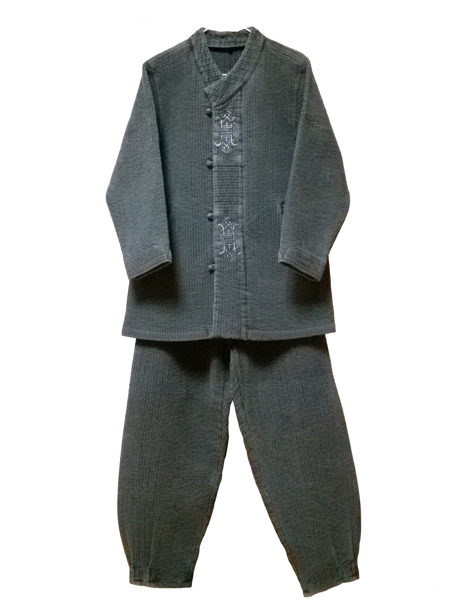 Men Women 100% Cotton Quilted Jacket Pants Buddhist Zen Meditating Clothing Fusion Hanbok