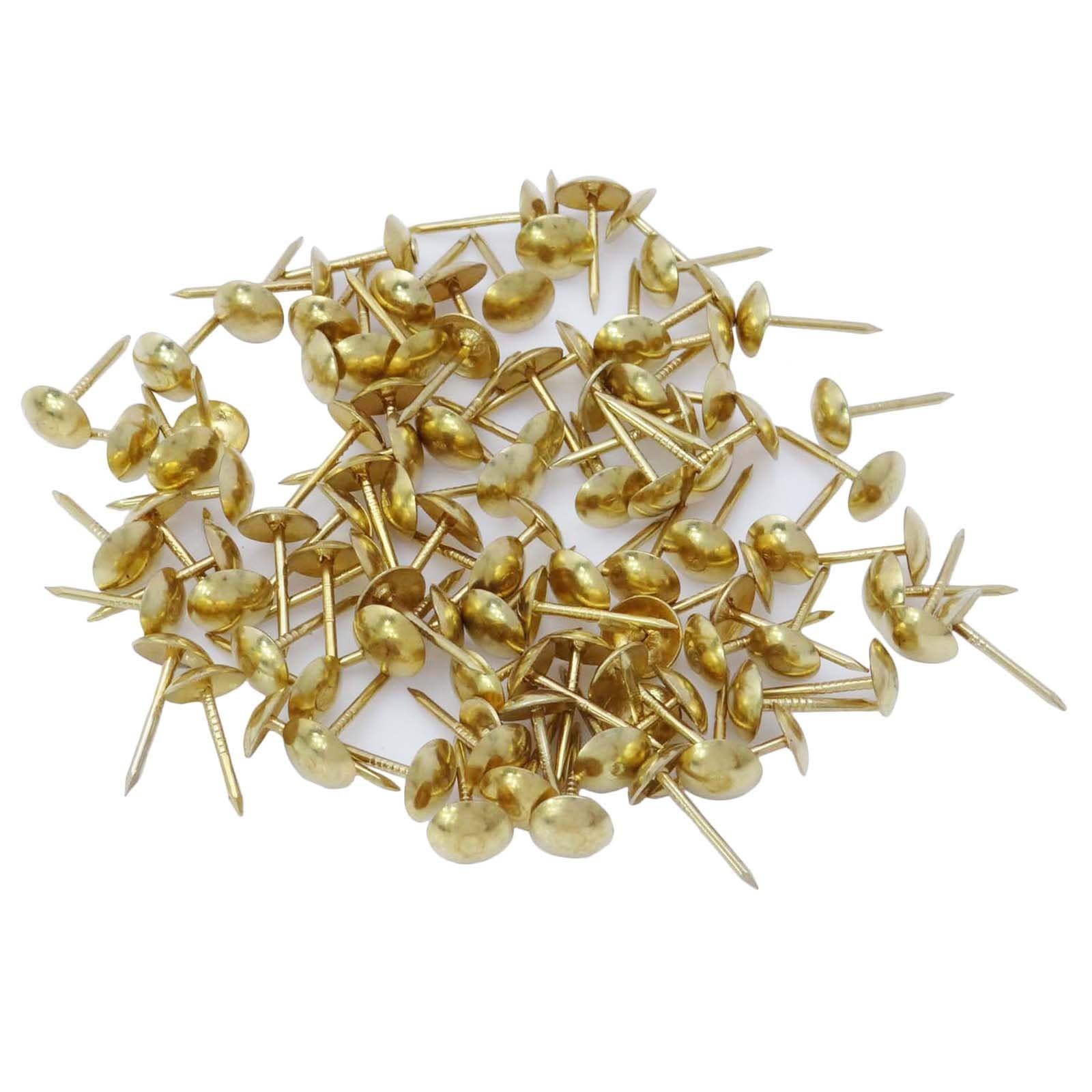 Thumbtacks Drawing Push Pins & Map Tacks Brass Plated Notice Board Pin Long Size - Pack of 2 (200 Pcs)