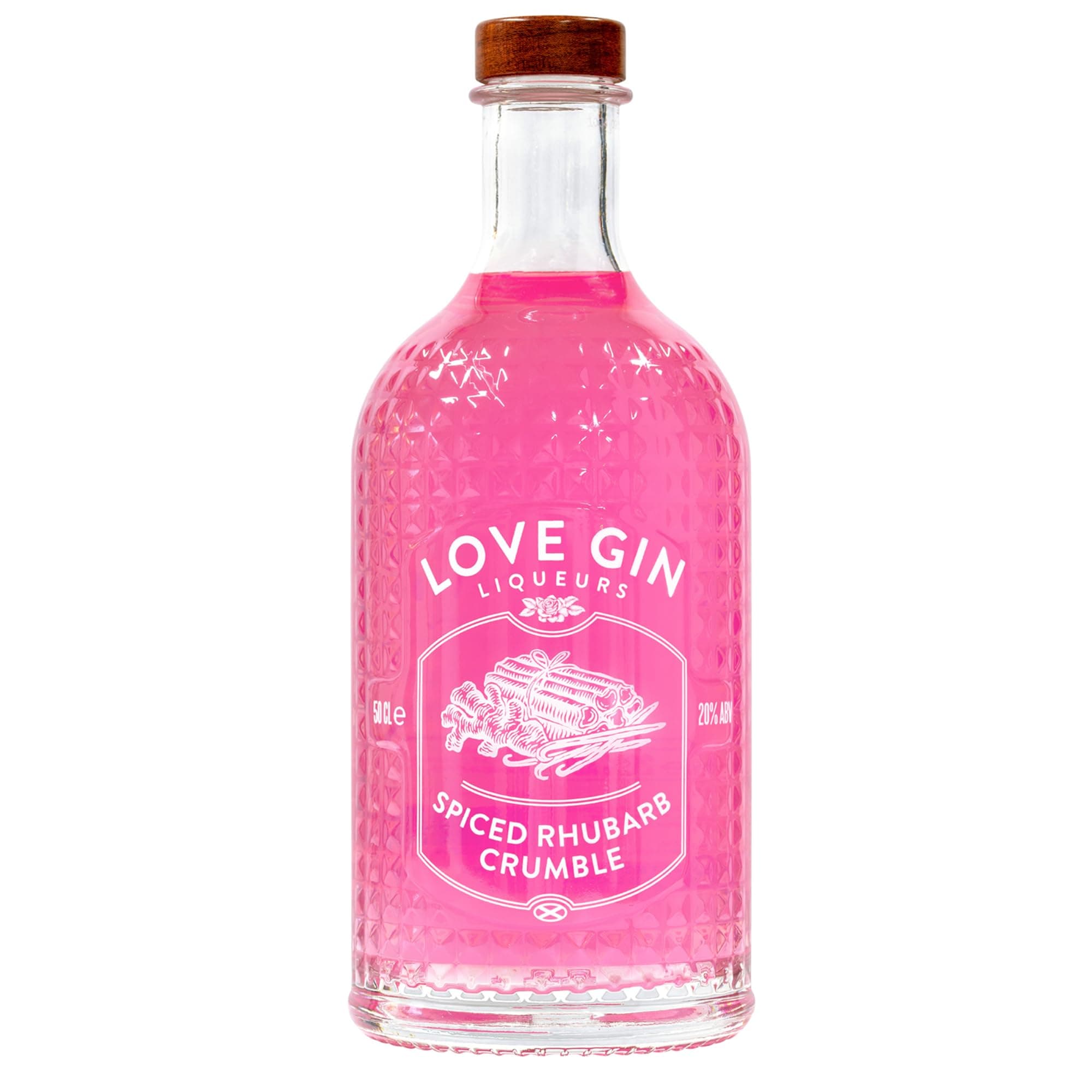 Spiced Rhubarb Crumble - Love Gin Liqueur - 50cl, 20% ABV