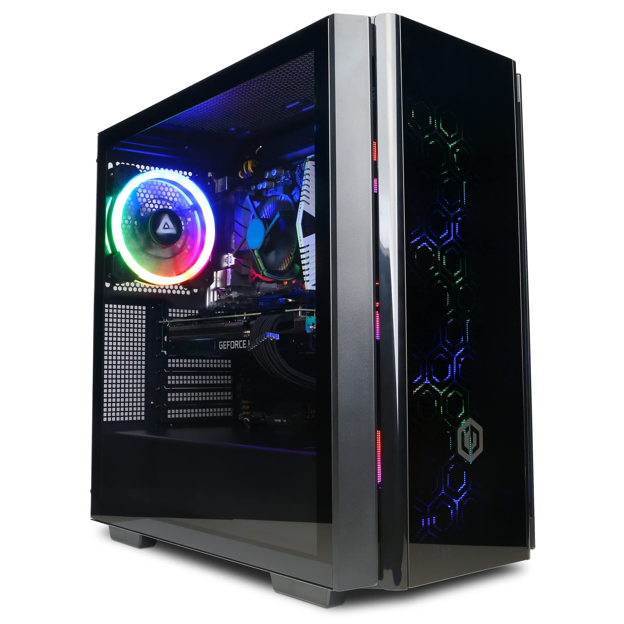 CyberPowerPC Warrior Gaming PC - Intel Core i7-11700F, Nvidia RTX 3060 Ti 8GB, 16GB RAM, 1TB NVMe SSD, 650W 80+ PSU, Wi-Fi, Windows 11, Bifrost RGB