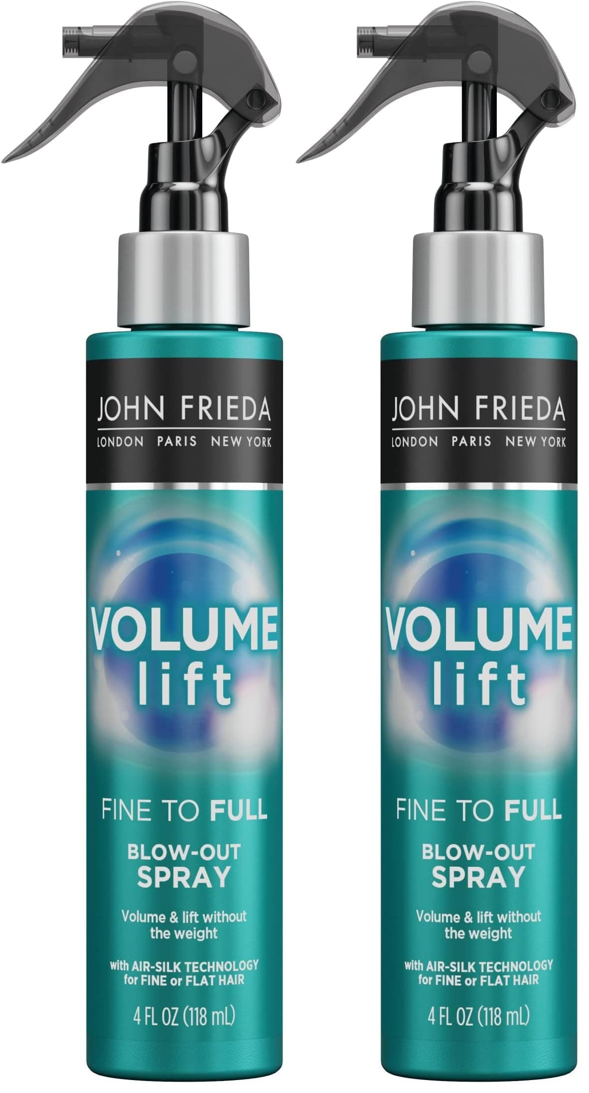 Volume Lift Fine to Full Blow-Out Spray for Fine Hair, Safe for Color-Treated Hair, Root Booster Volumizing Spray, 4 Ounces, with Air-Silk Technology (Packaging May Vary) (Pack of 2)