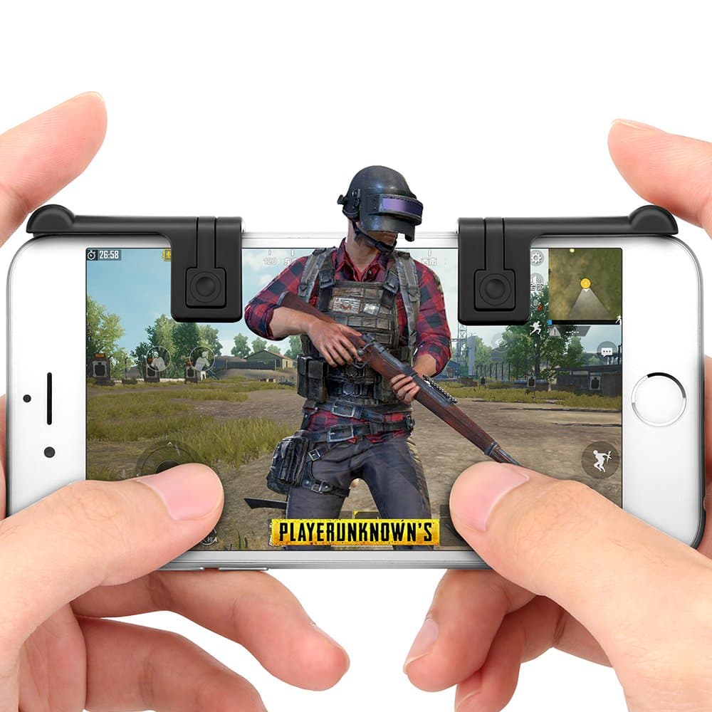 Mobile Game Controller PUBG Joystick Gamepad Sensitive Shoot Aim Triggers for PUBG/Knives Out/Rules of Survival Mobile Gaming Trigger Joystick for Android iOS
