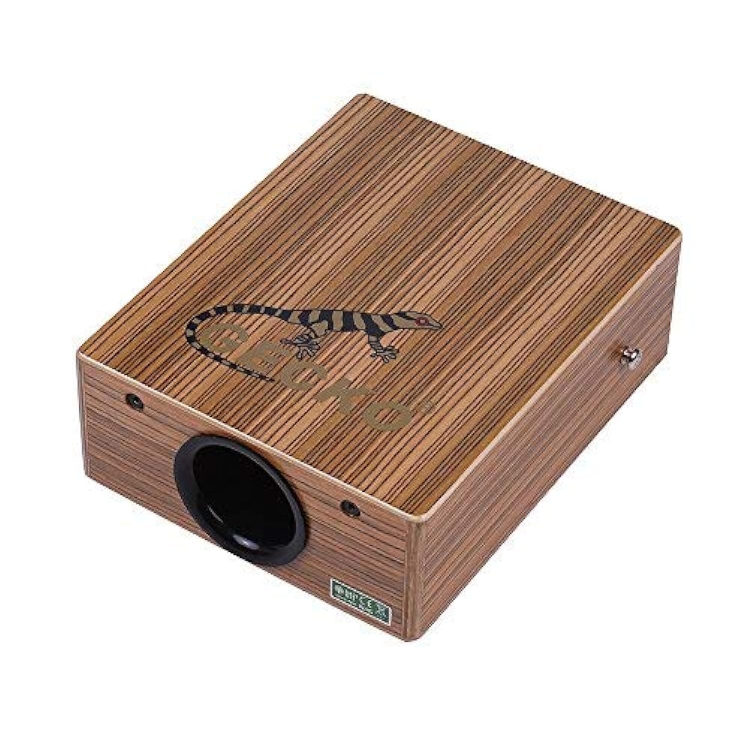 GECKO C-68Z Wood Percussion Portable Traveling Cajon Hand Drum Instrument with Strap Carrying Bag